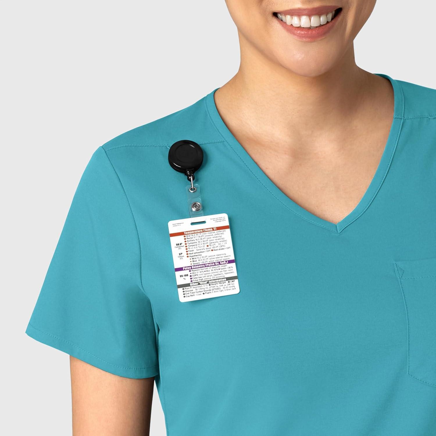 Wink Boundless Women’s Tuck-in Scrub Top – Teal, M