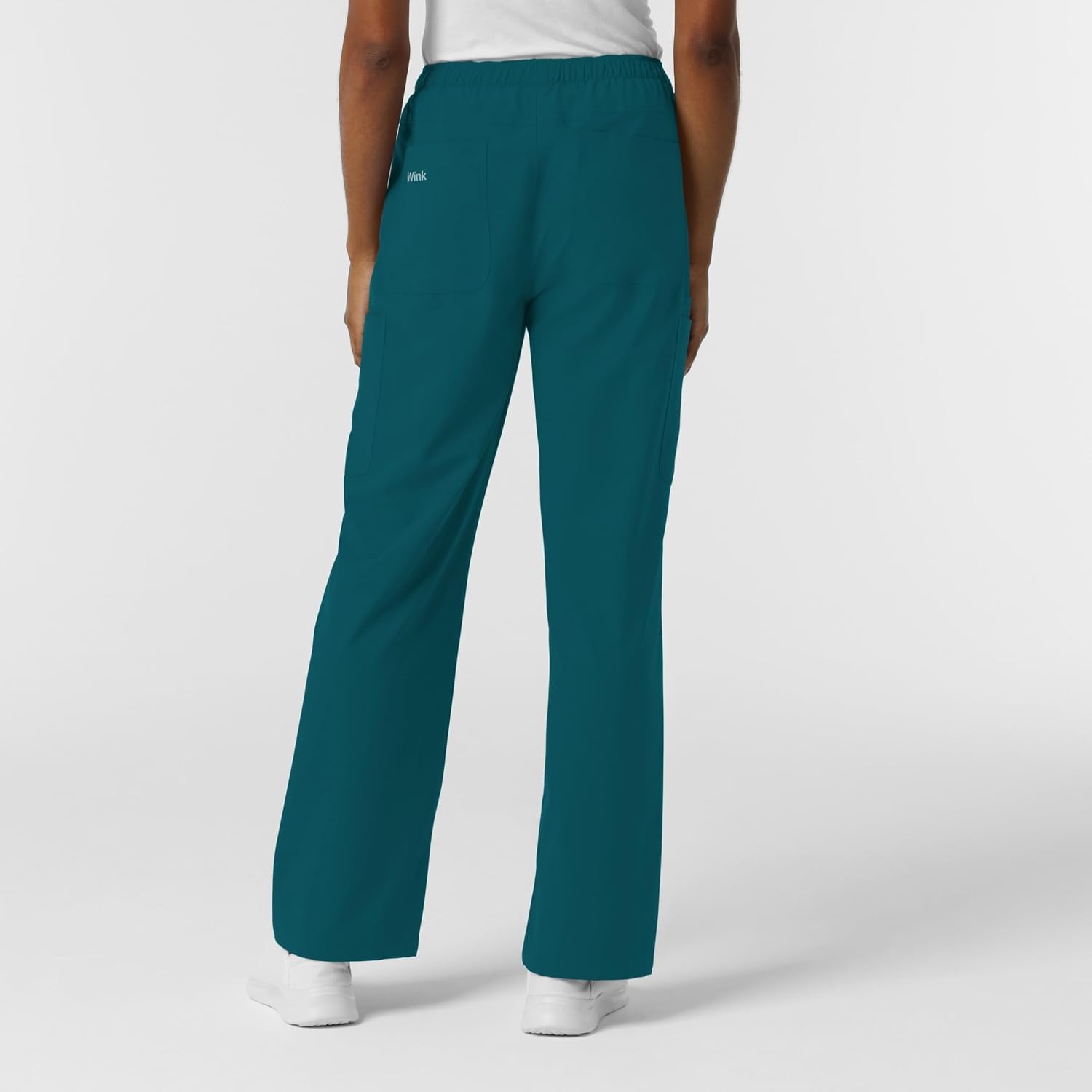 Wink NURTUR Women’s Straight Leg Cargo Scrub Pant, Caribbean, XL PET