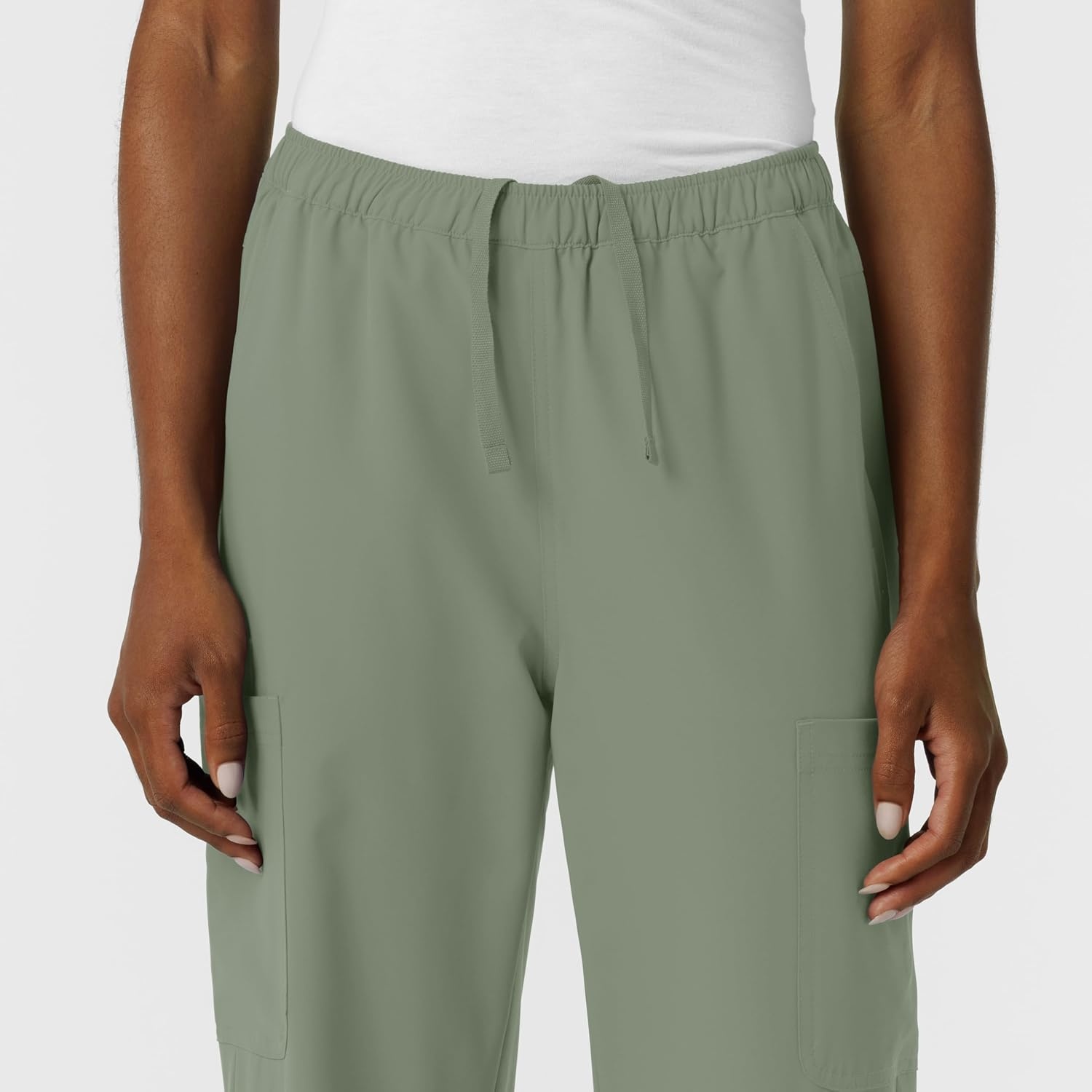 Wink NURTUR Women’s Straight Leg Cargo Scrub Pant, Sage, L PET