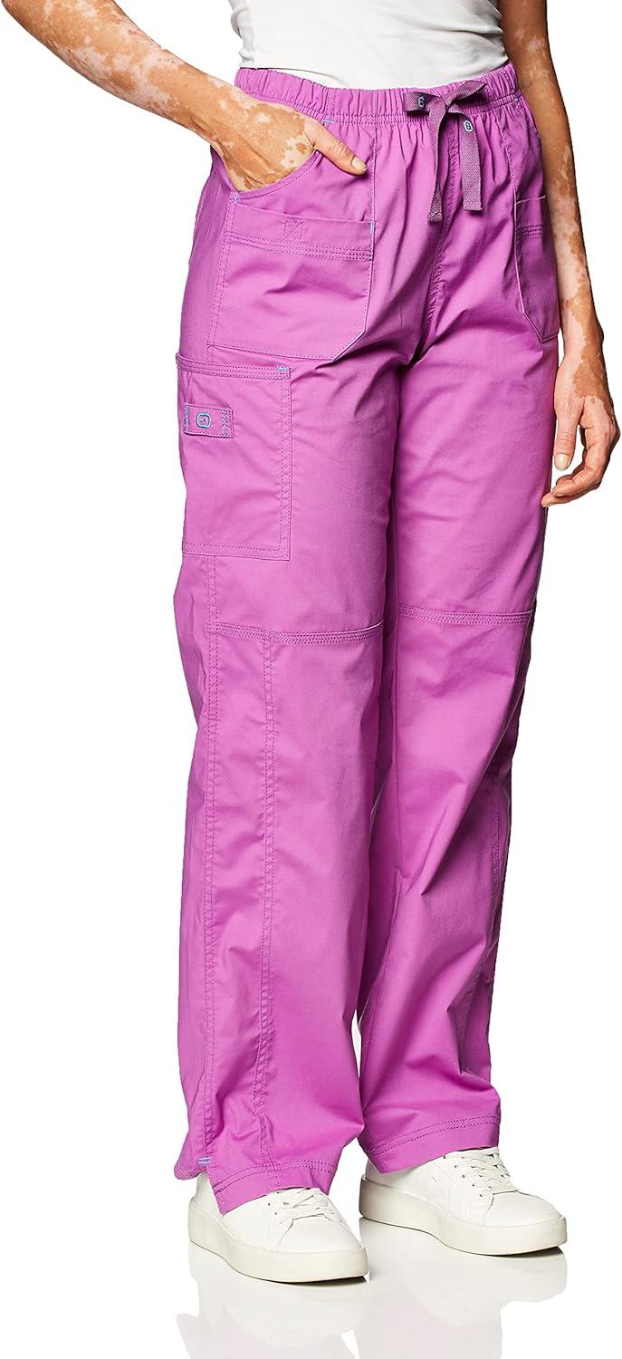 WonderWink Women’s Wonderflex Faith Scrub Pant(Electric Lilac)