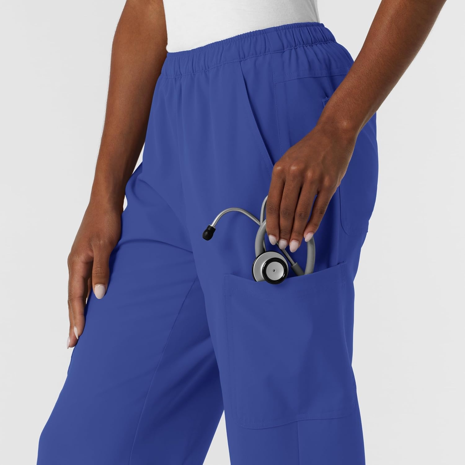 Wink NURTUR Women’s Straight Leg Cargo Scrub Pant(Galaxy Blue)