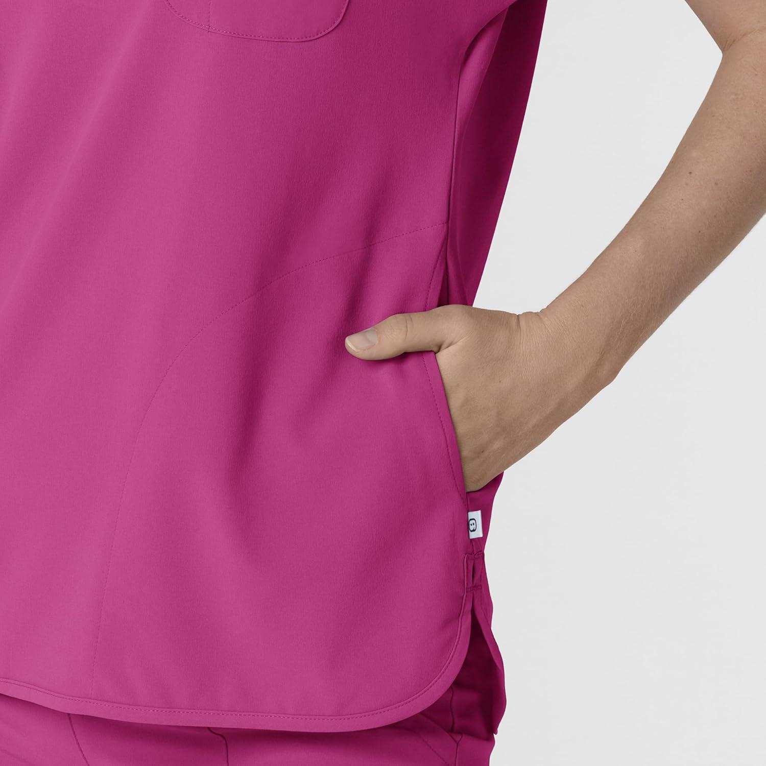 Wink Women’s Scrub Top(Raspberry)