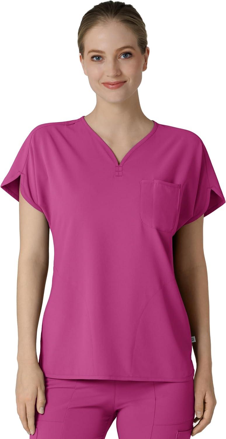Wink Women’s Scrub Top(Raspberry)