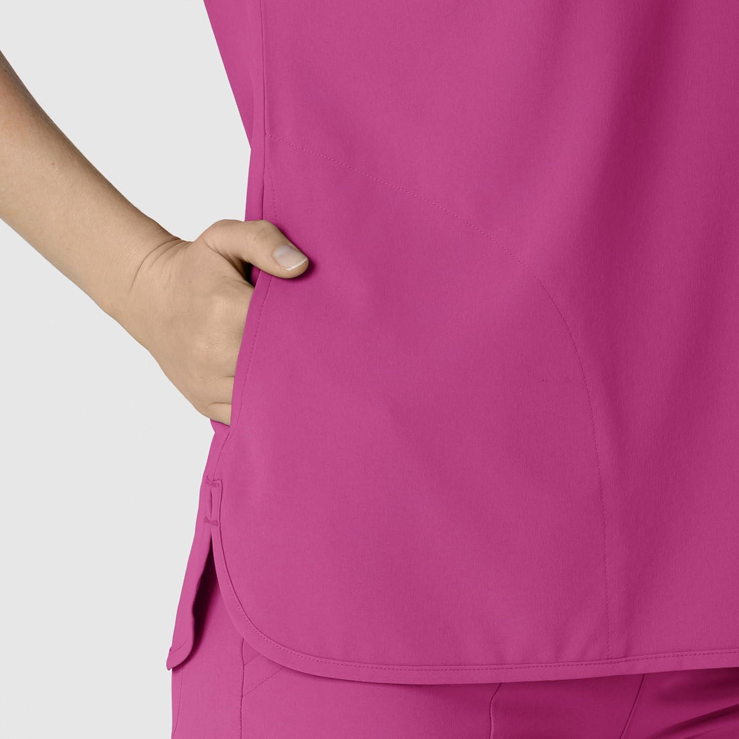 Wink Women’s Scrub Top(Raspberry)