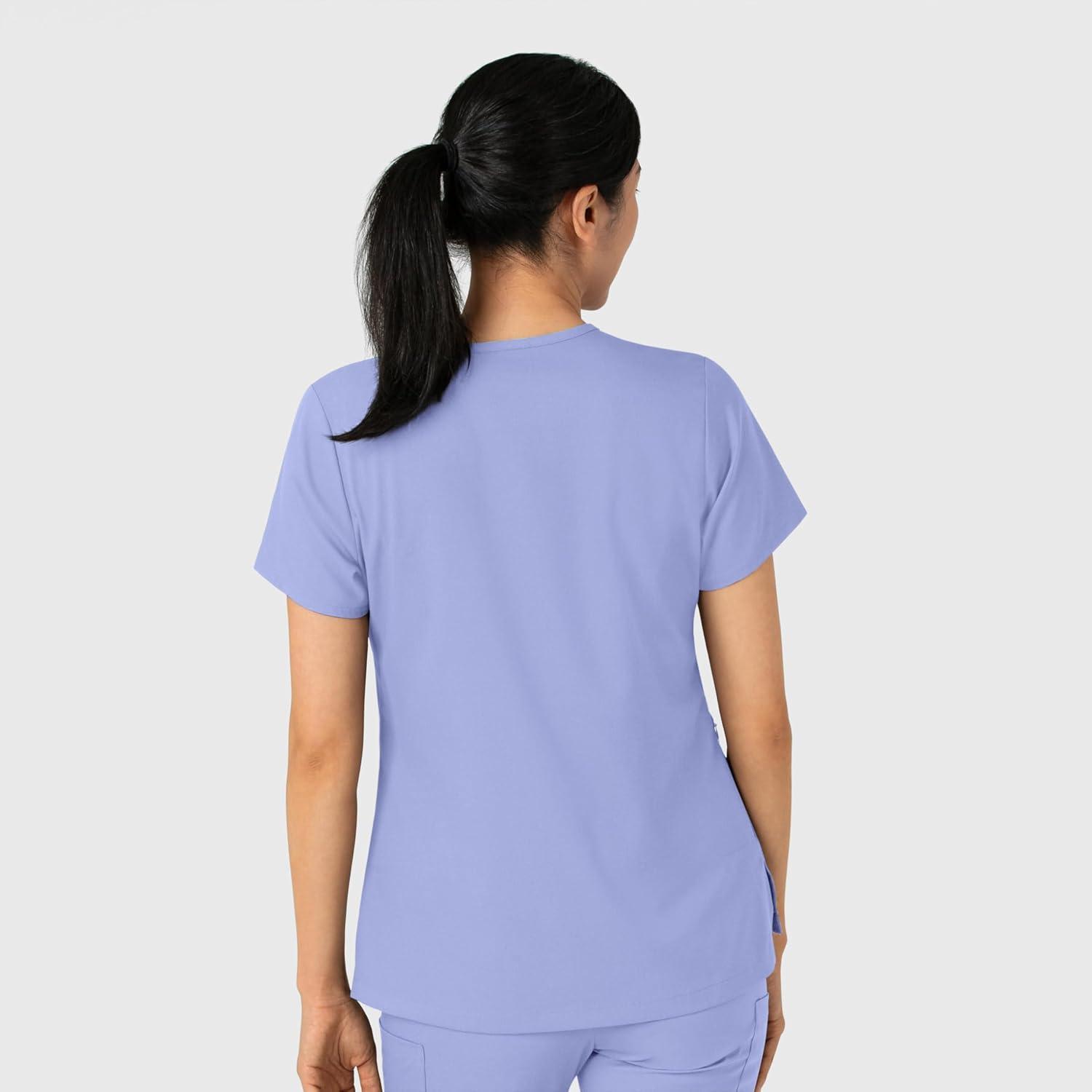 Wink Womens Scrub Top(Ceil Blue)