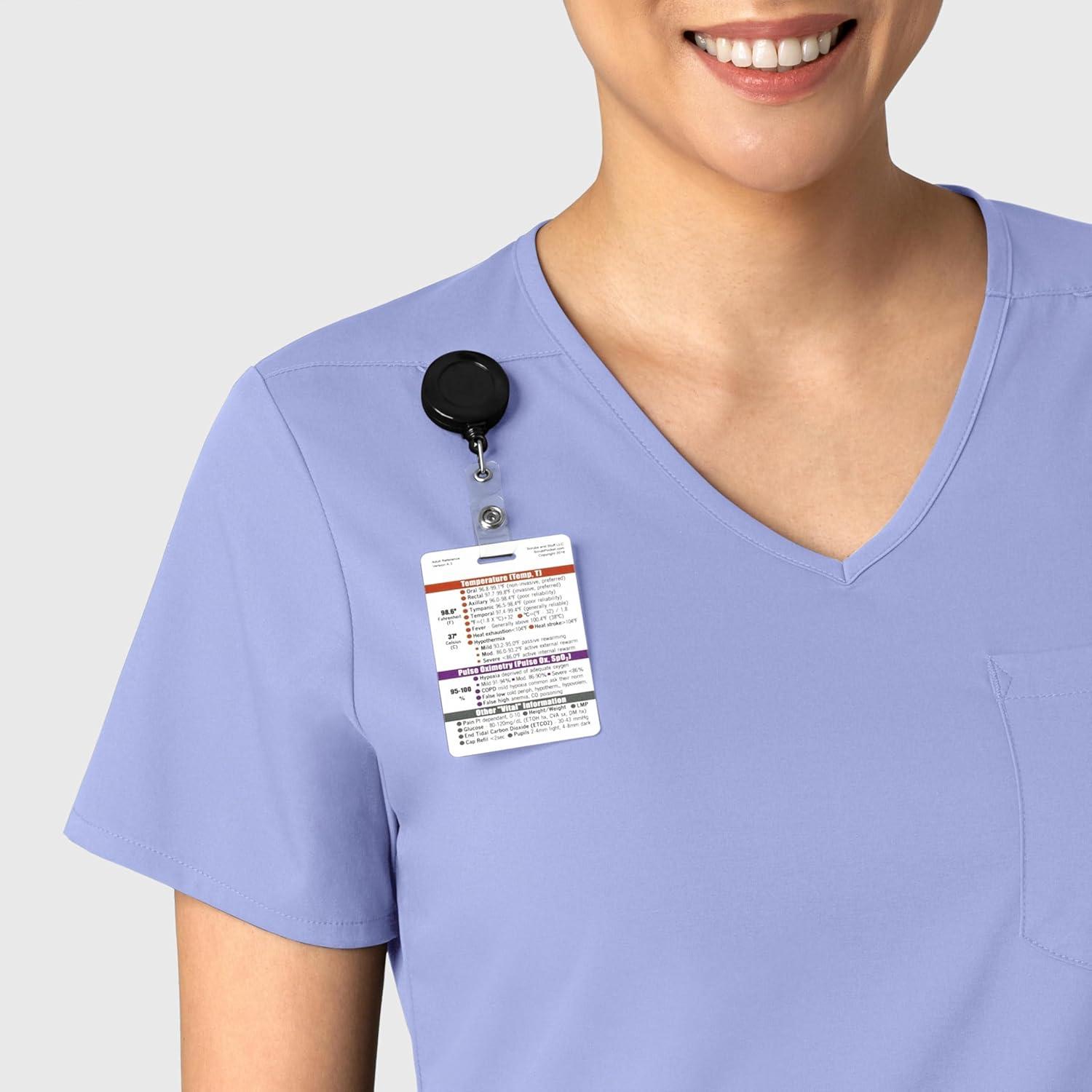 Wink Womens Scrub Top(Ceil Blue)