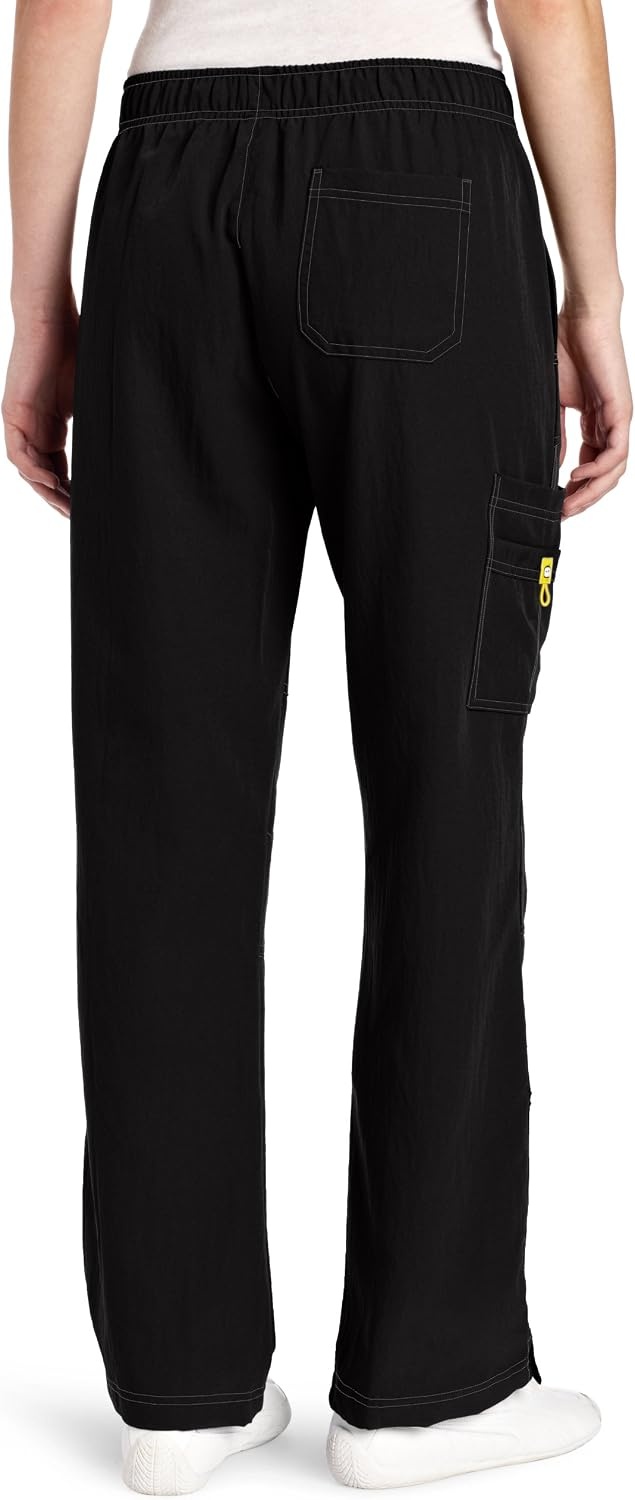 WonderWink Women’s Petite Four-Stretch Sporty Cargo Scrub Pant, Petite(Black)