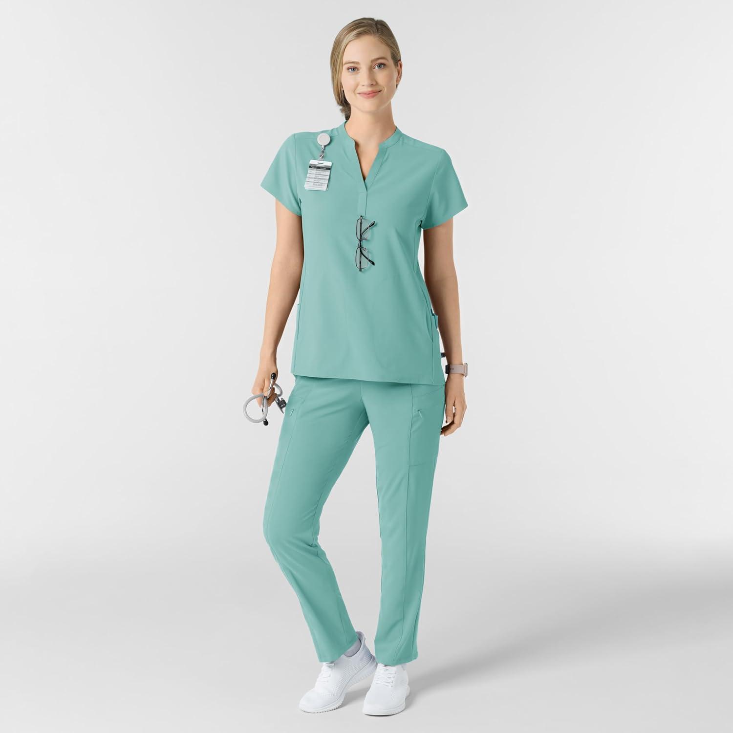 Wink Womens Scrub Top(Turquoise)