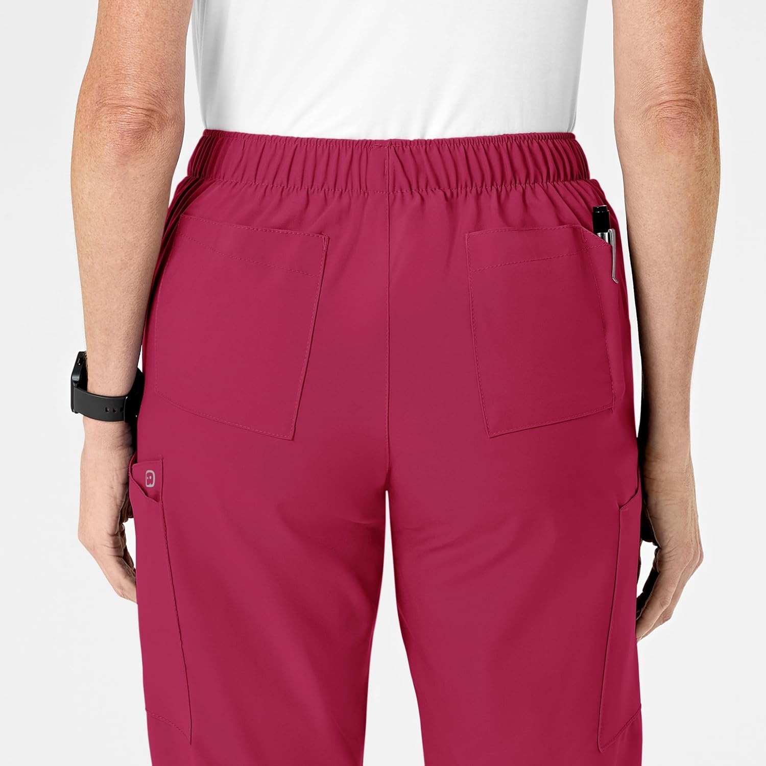 Women’s Flat Front Cargo Pant(Viva Magenta)