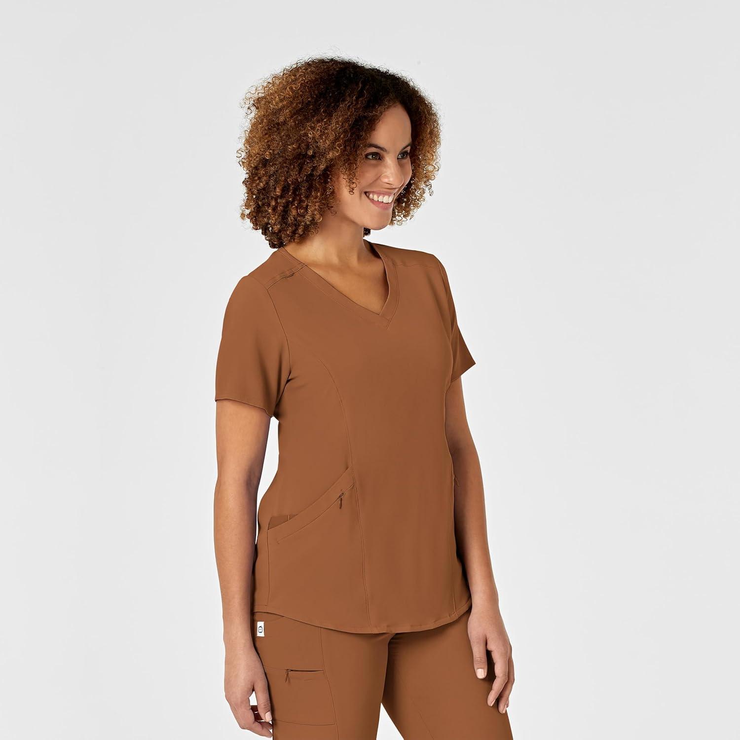 WINK Womens Scrub Top(Chai)