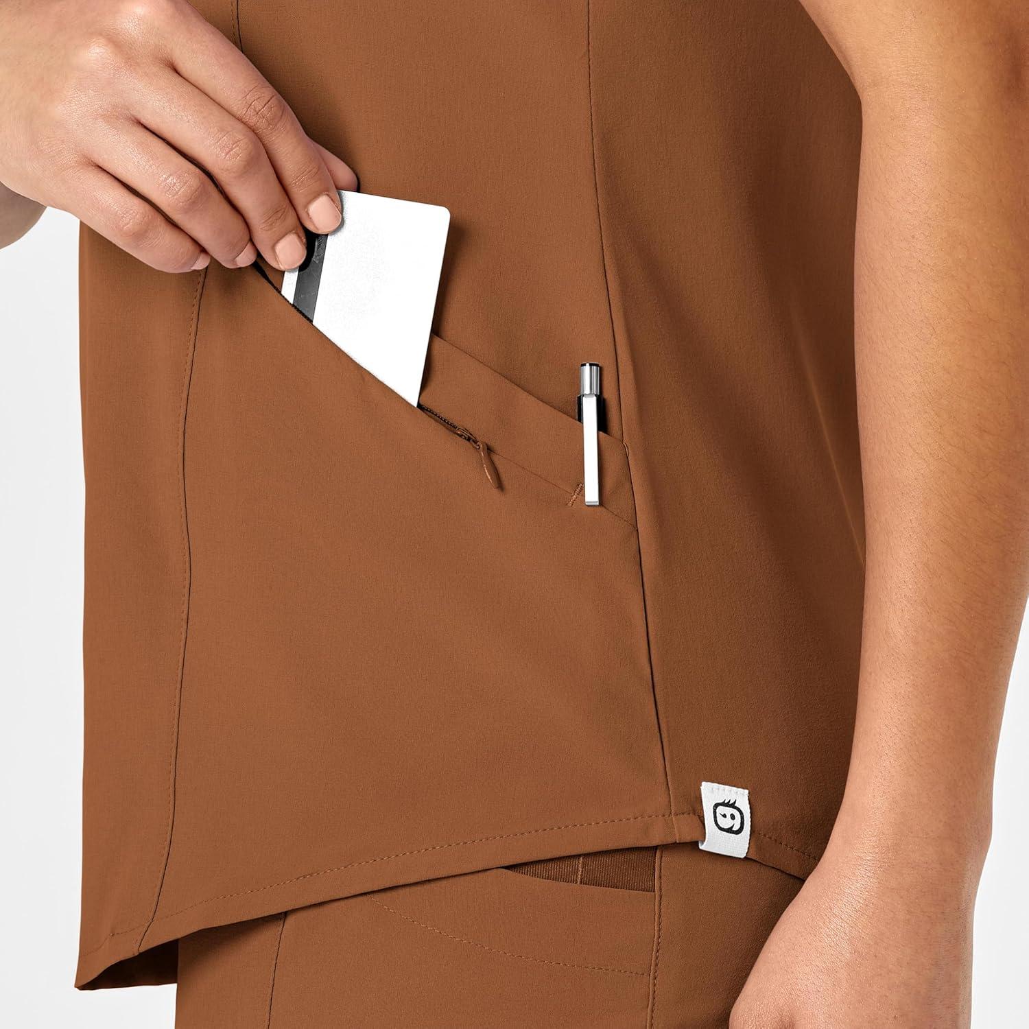 WINK Womens Scrub Top(Chai)