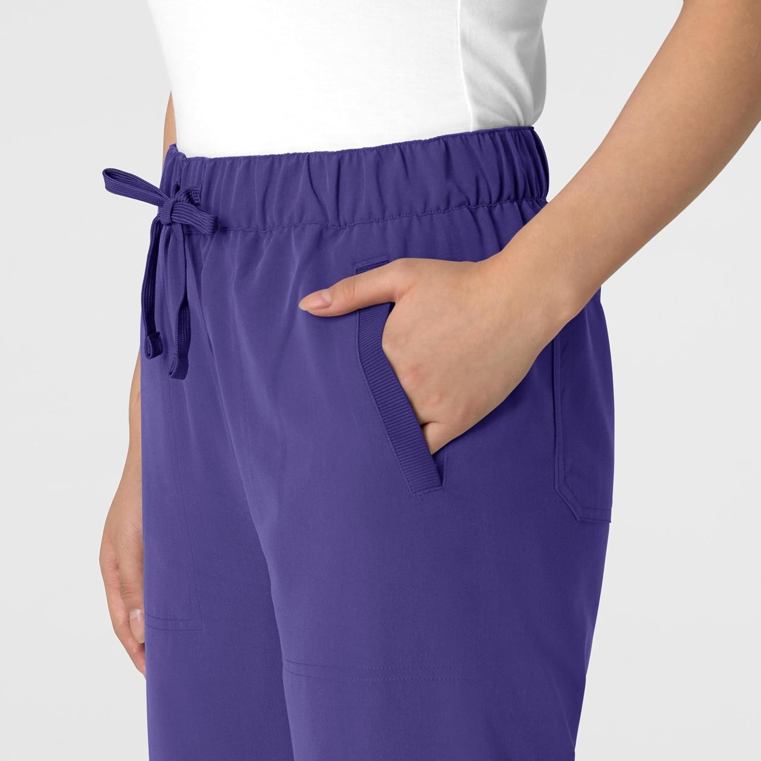 Wink Women’s Women’s Stovepipe High-Low Hem Scrub Pant(Grape)