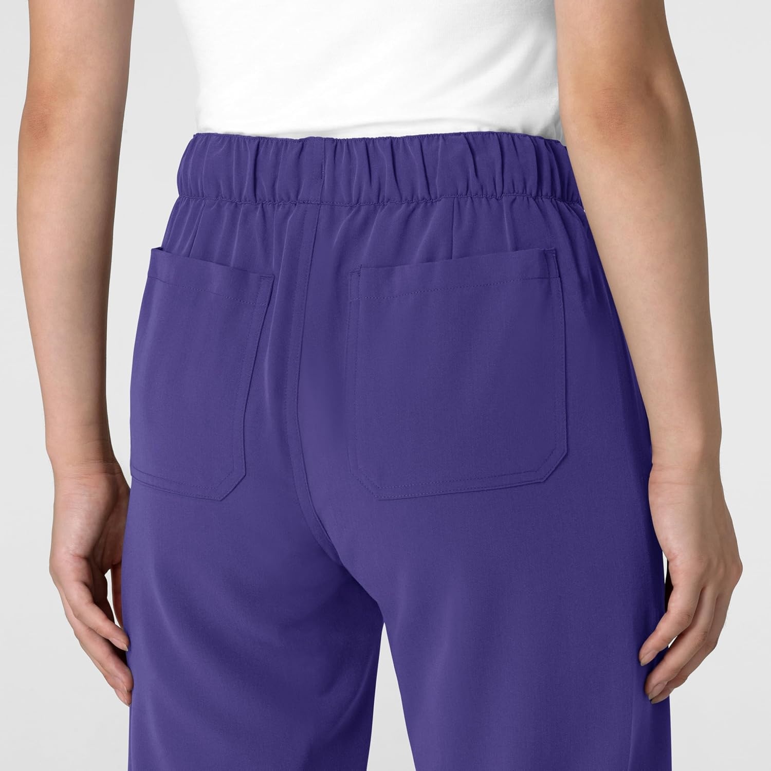 Wink Women’s Women’s Stovepipe High-Low Hem Scrub Pant(Grape)