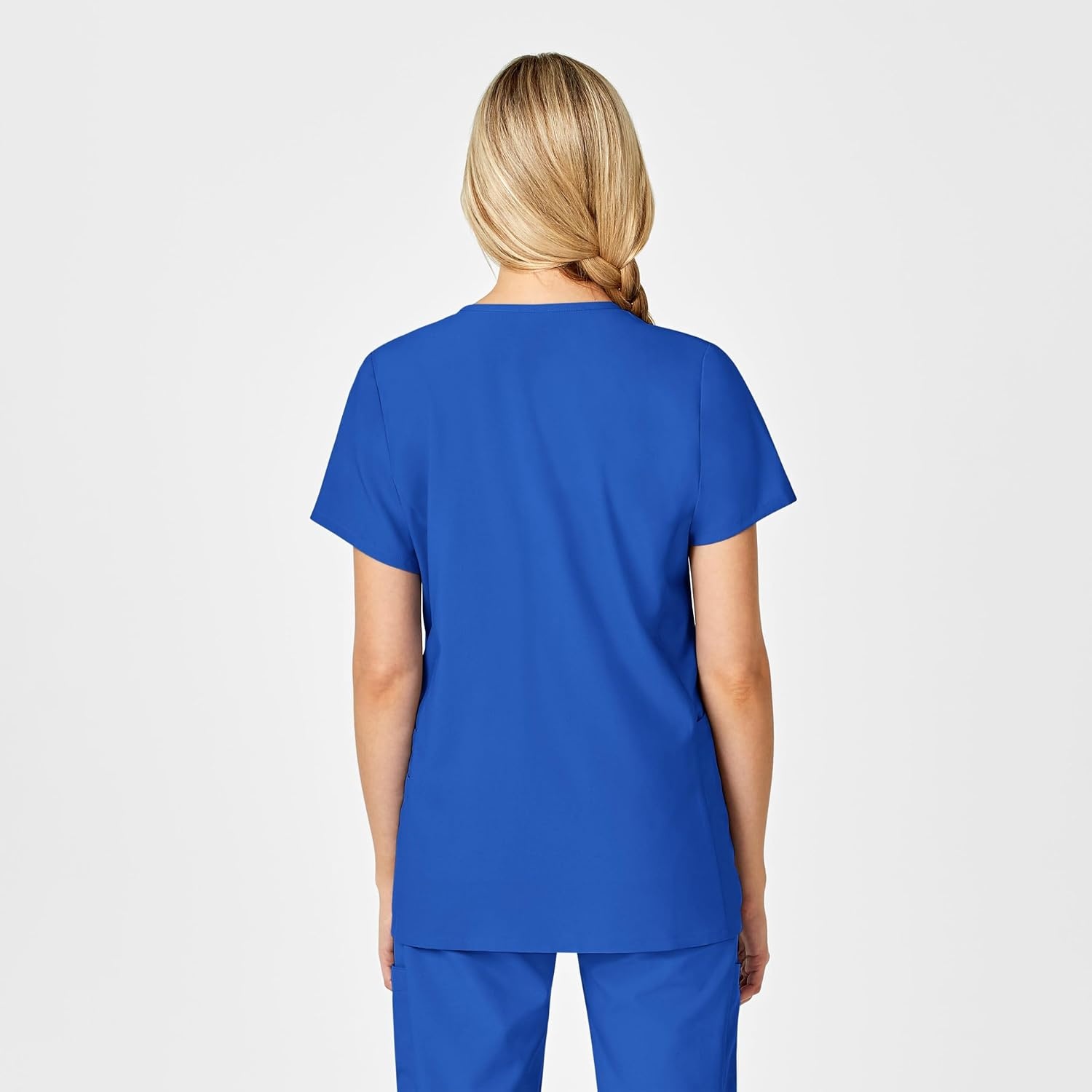 Wink W123 Maternity V-Neck Scrub Top(Royal)
