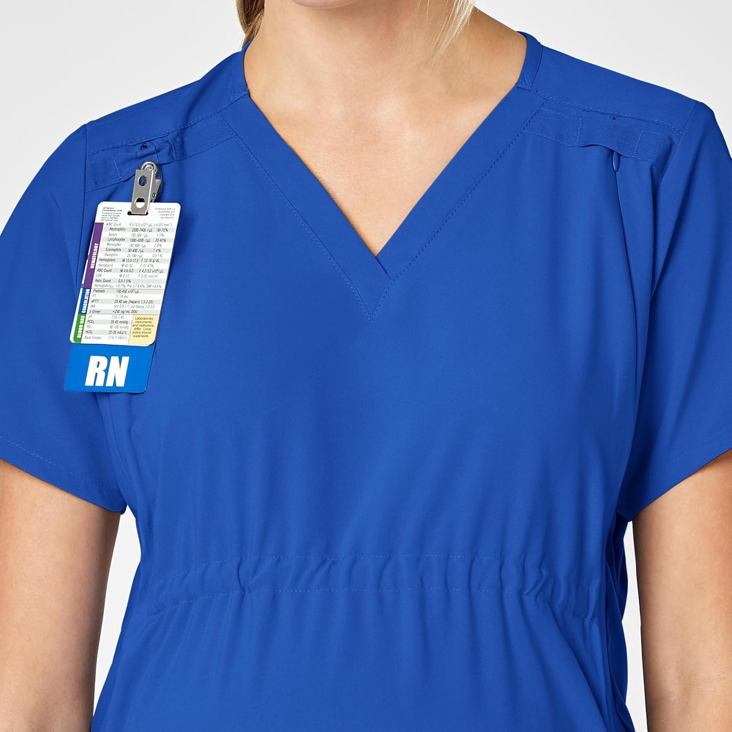 Wink W123 Maternity V-Neck Scrub Top(Royal)