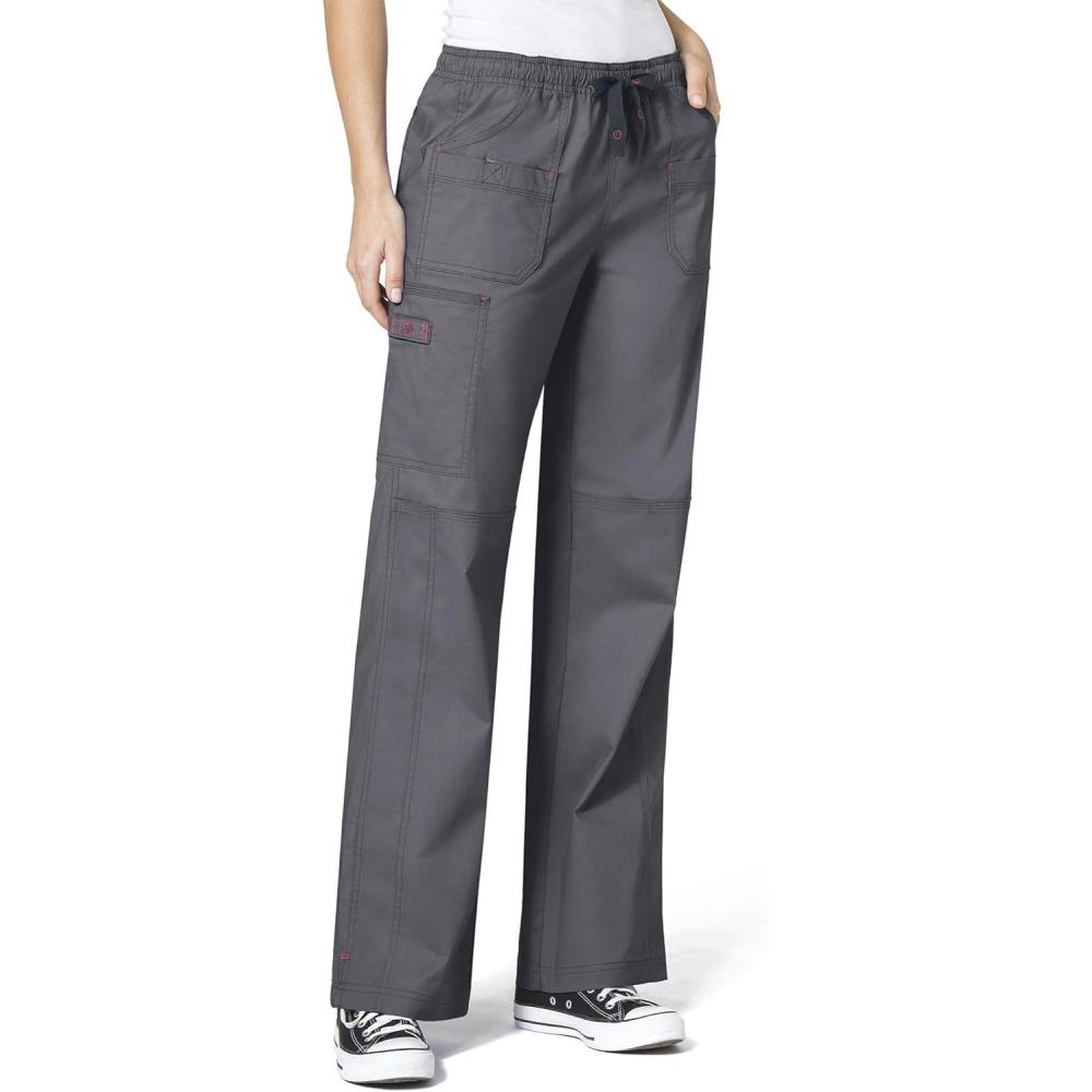 WonderWink Women’s Wonderflex Faith Scrub Pant(Pewter)