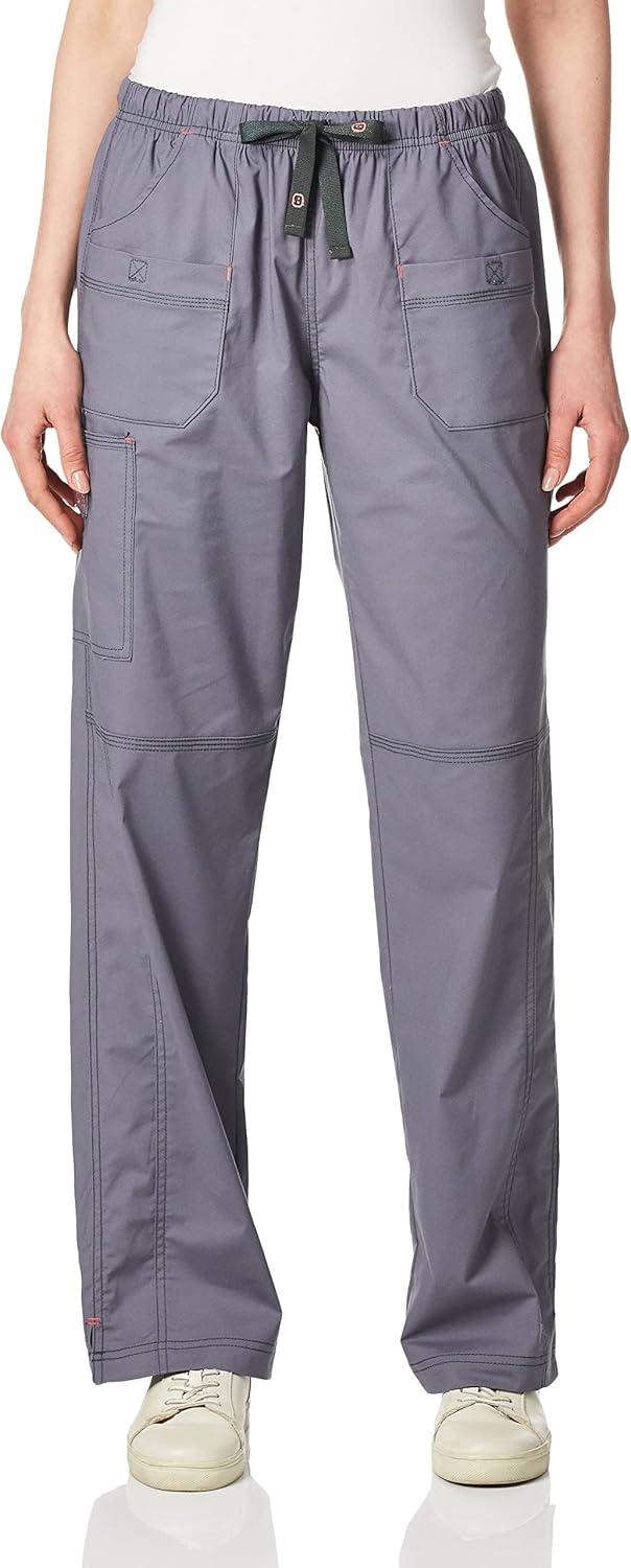 WonderWink Women’s Wonderflex Faith Scrub Pant(Pewter)
