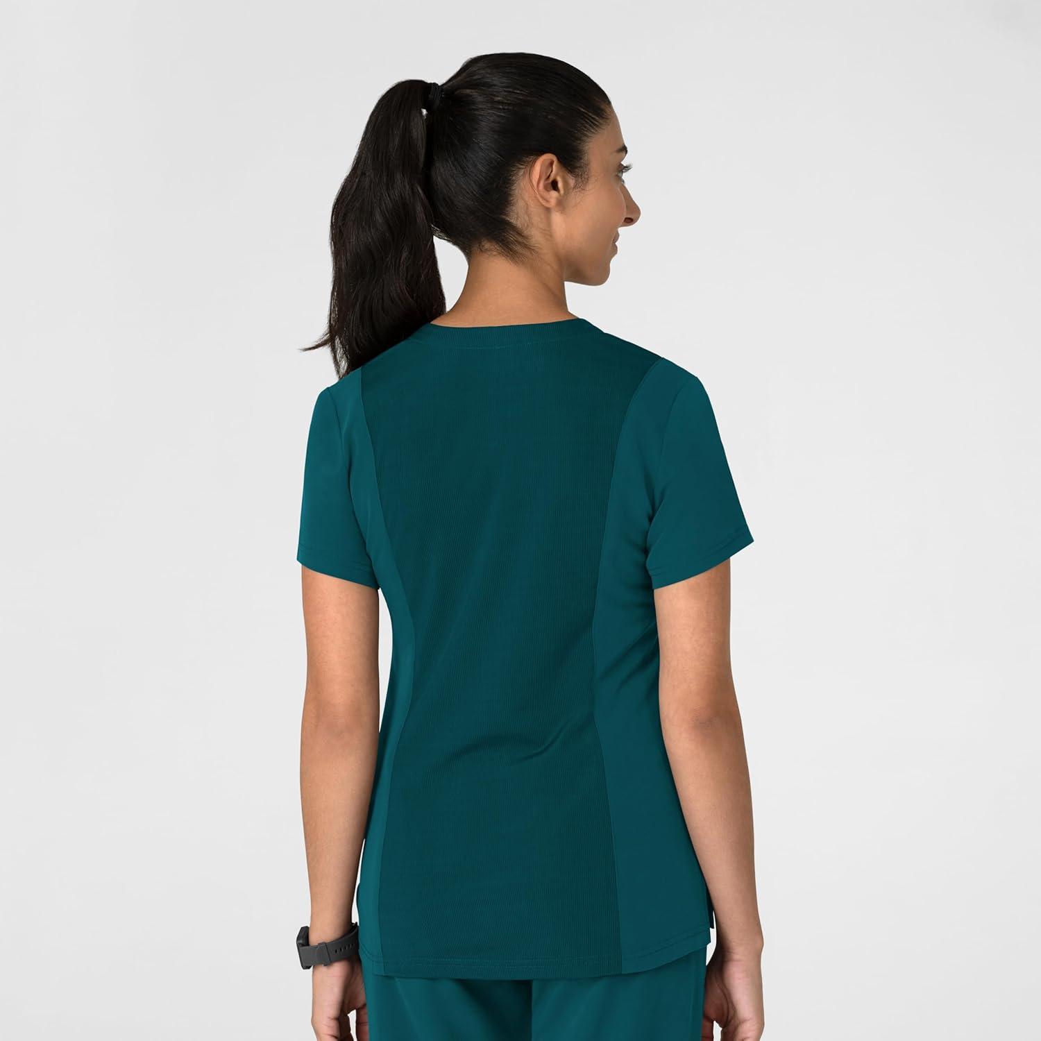 Wink Women’s Women’s Flex-n-Reach V-Neck Scrub Top(Caribbean)