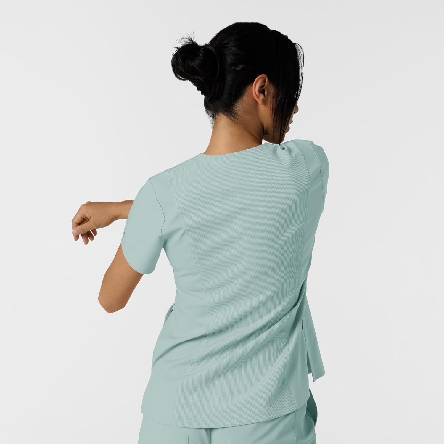 Wink Women’s Women’s Flex-n-Reach V-Neck Scrub Top(Sky Blue)