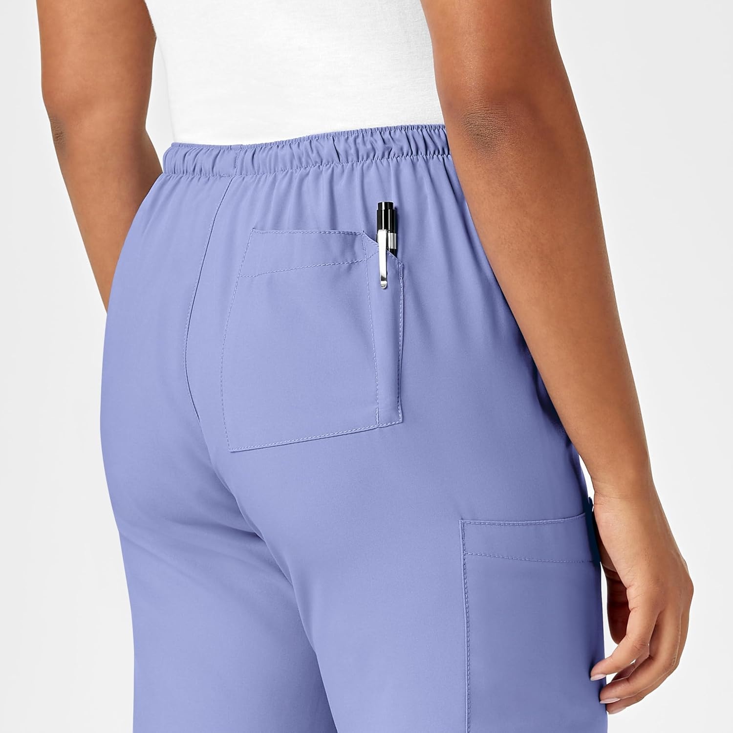 WINK W123 Women’s Drawstring Scrub Pant(Ceil Blue)