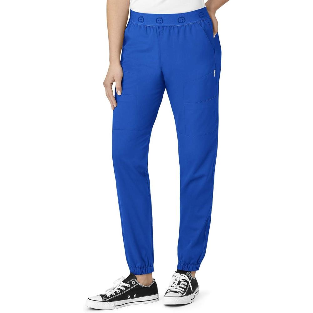 WonderWink Womens Slim Cargo Jogger Pant(Royal)