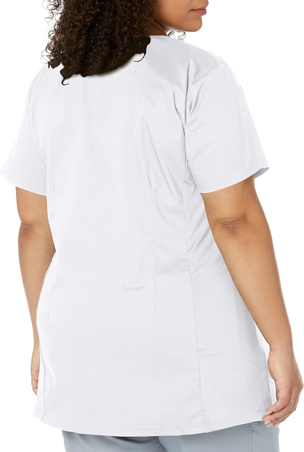 Wink W123 Maternity V-Neck Scrub Top(White)