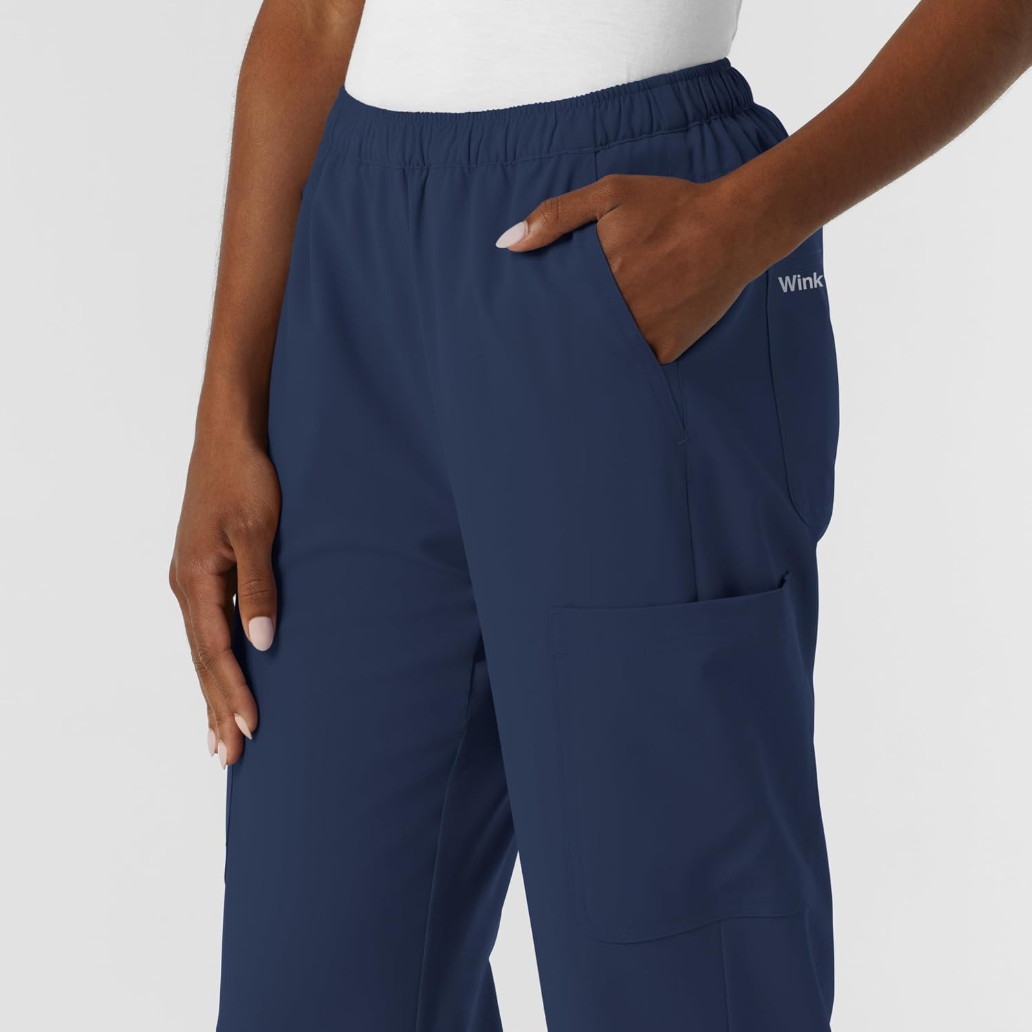 Wink NURTUR Women’s Straight Leg Cargo Scrub Pant, Navy, 3XL PET