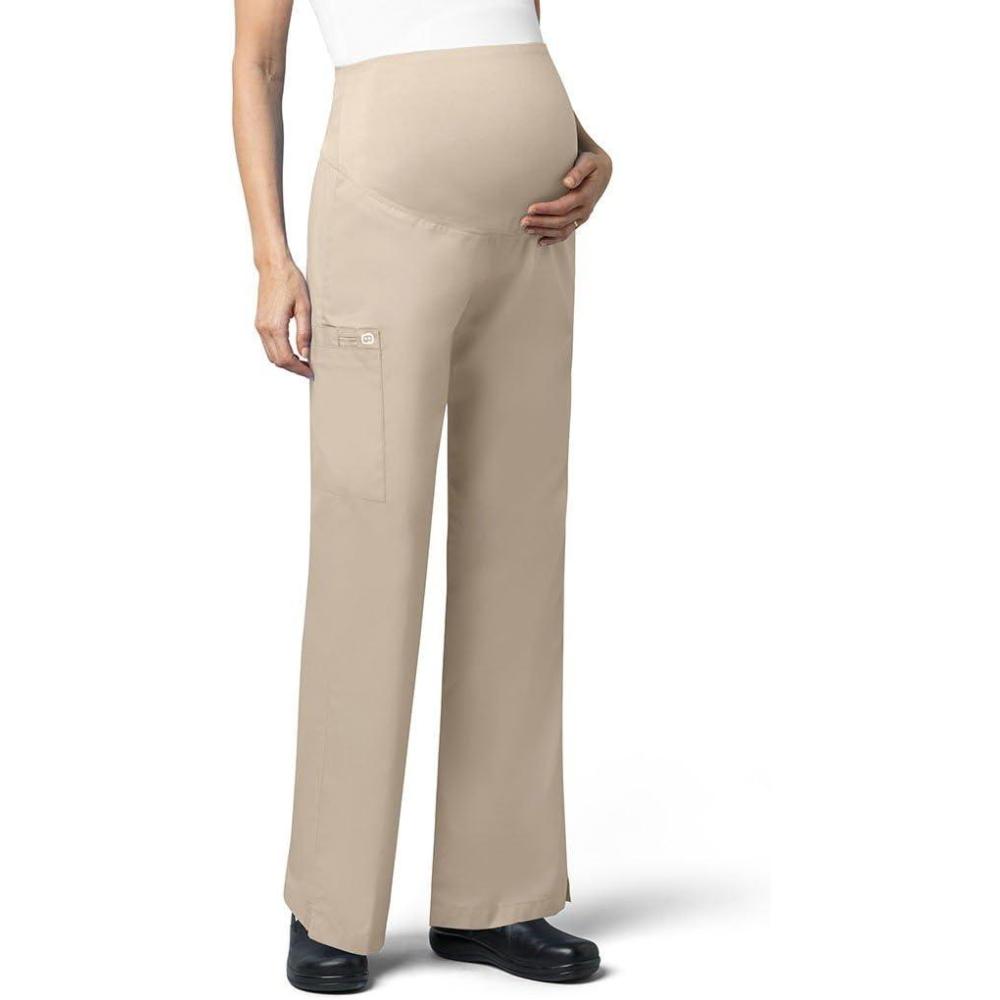 WonderWink Women’s Wonderwork Maternity Pant, Khaki, Medium