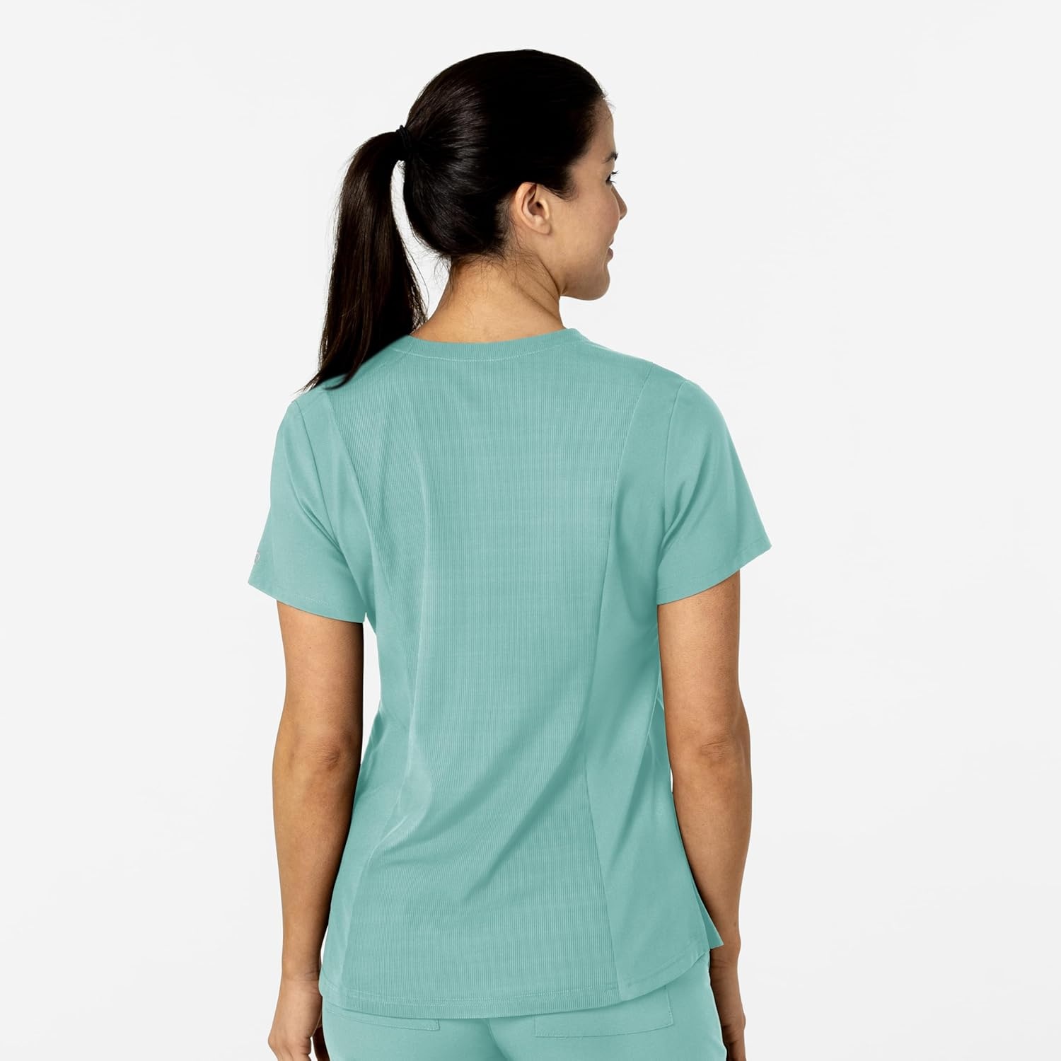 WonderWink Womens Women’s Flex-n-Reach V-Neck Scrub Top(Turquoise)