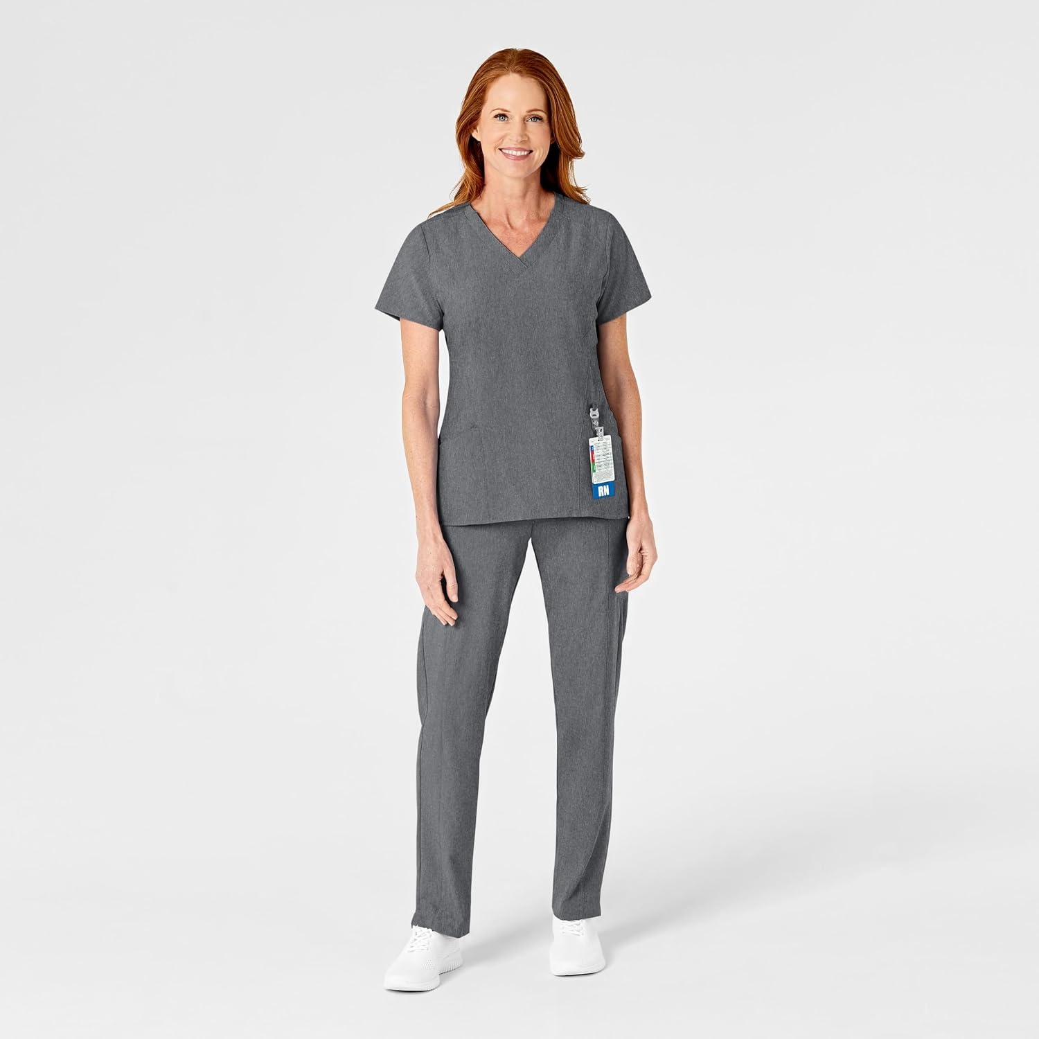 Women’s Flat Front Cargo Pant(Charcoal Heather)