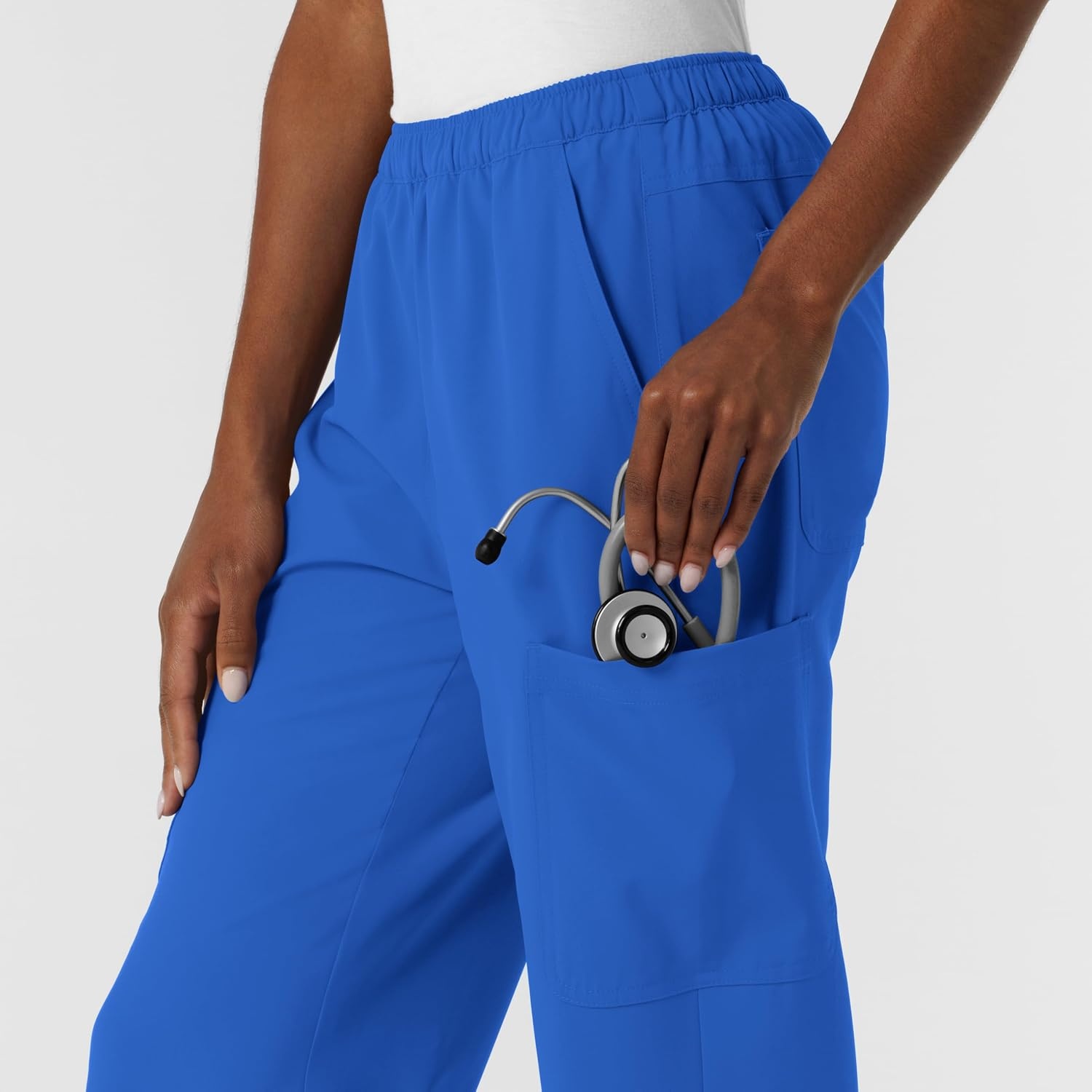Wink NURTUR Women’s Straight Leg Cargo Scrub Pant(Royal)