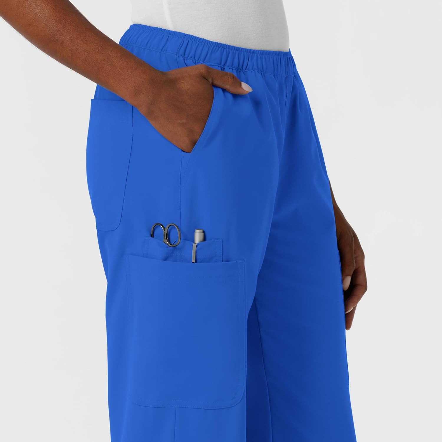 Wink NURTUR Women’s Straight Leg Cargo Scrub Pant(Royal)