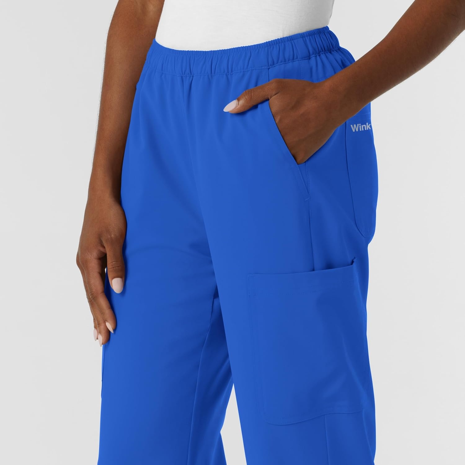 Wink NURTUR Women’s Straight Leg Cargo Scrub Pant(Royal)
