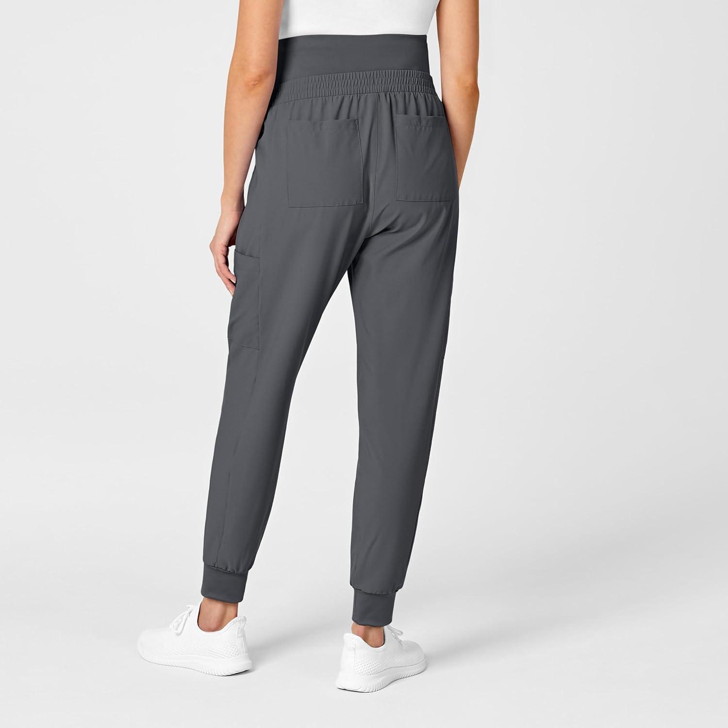 WonderWink Women’s W123 Maternity Jogger Scrub Pant(Pewter)
