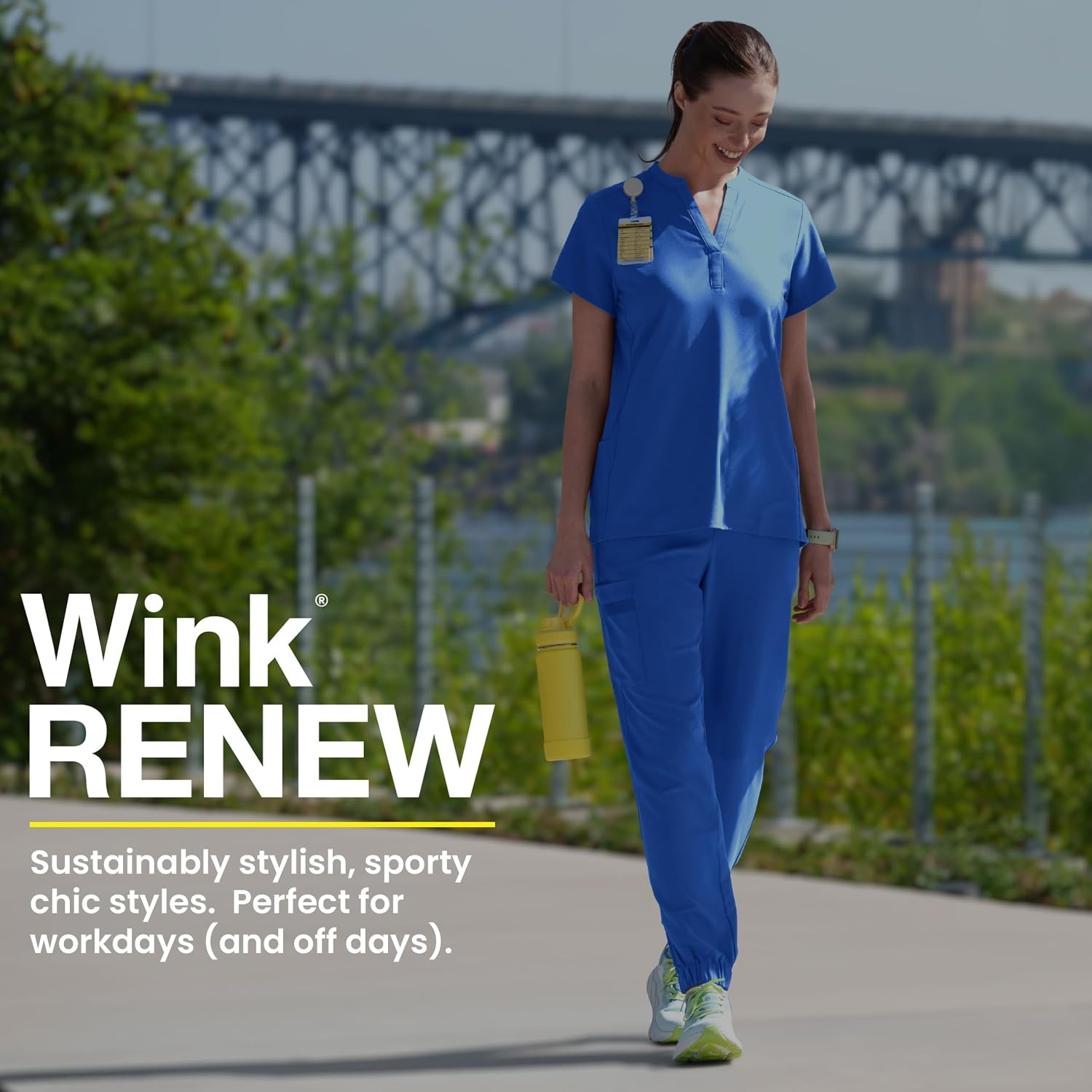Wink Renew Women’s Jogger Scrub Pant(Fresh Mint)