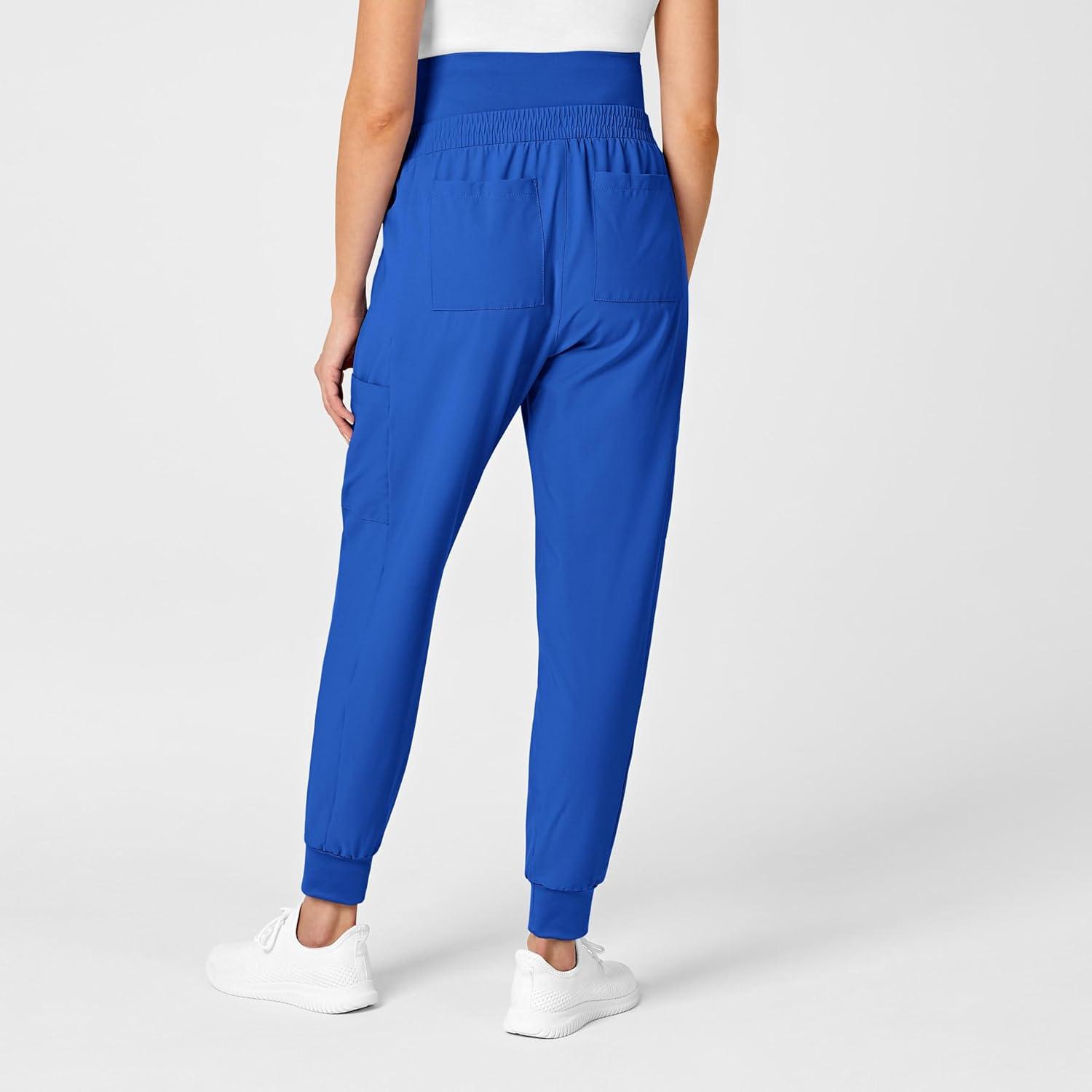 WonderWink Women’s W123 Maternity Jogger Scrub Pant(Royal)