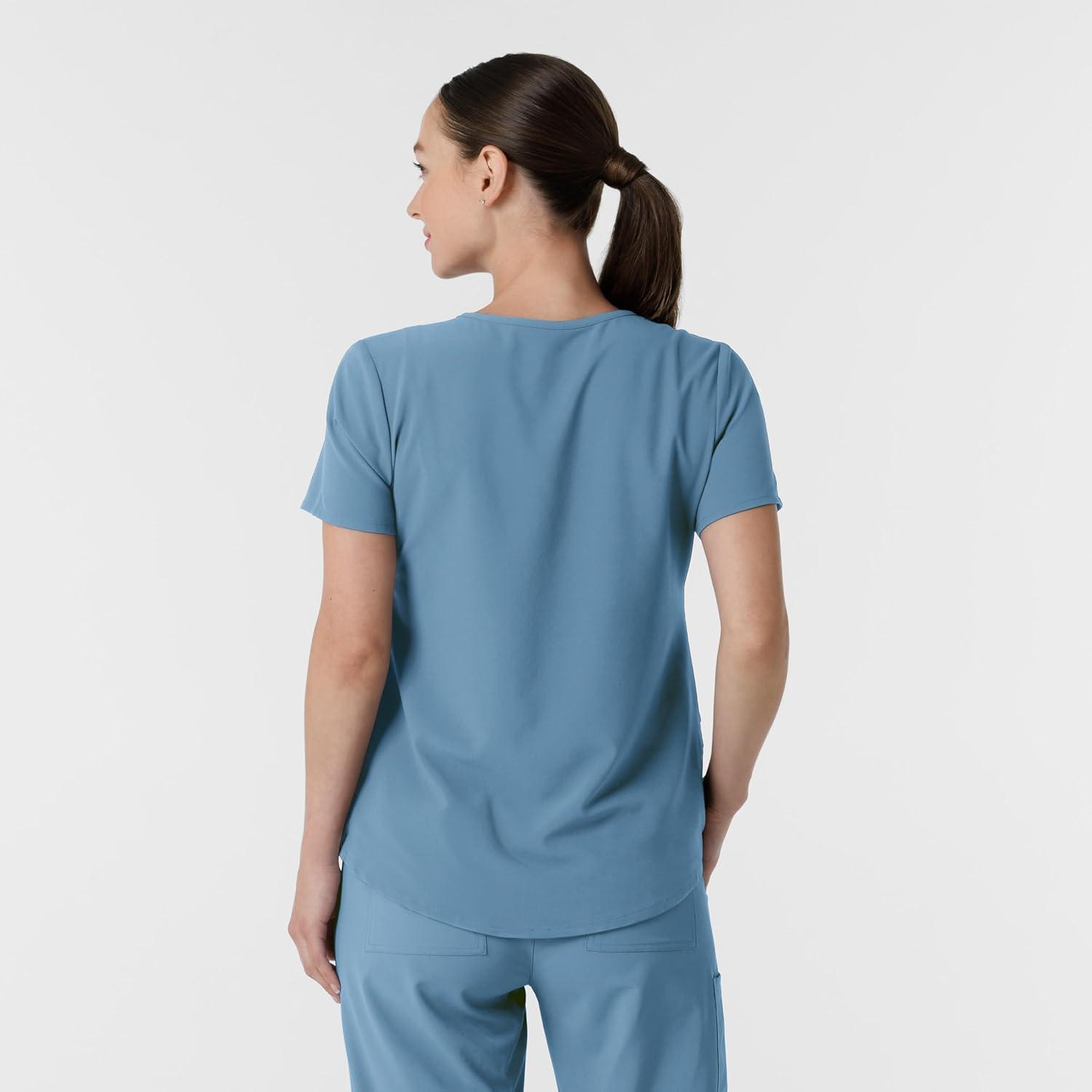 Wink Womens Scrub Top(Pacific Blue)