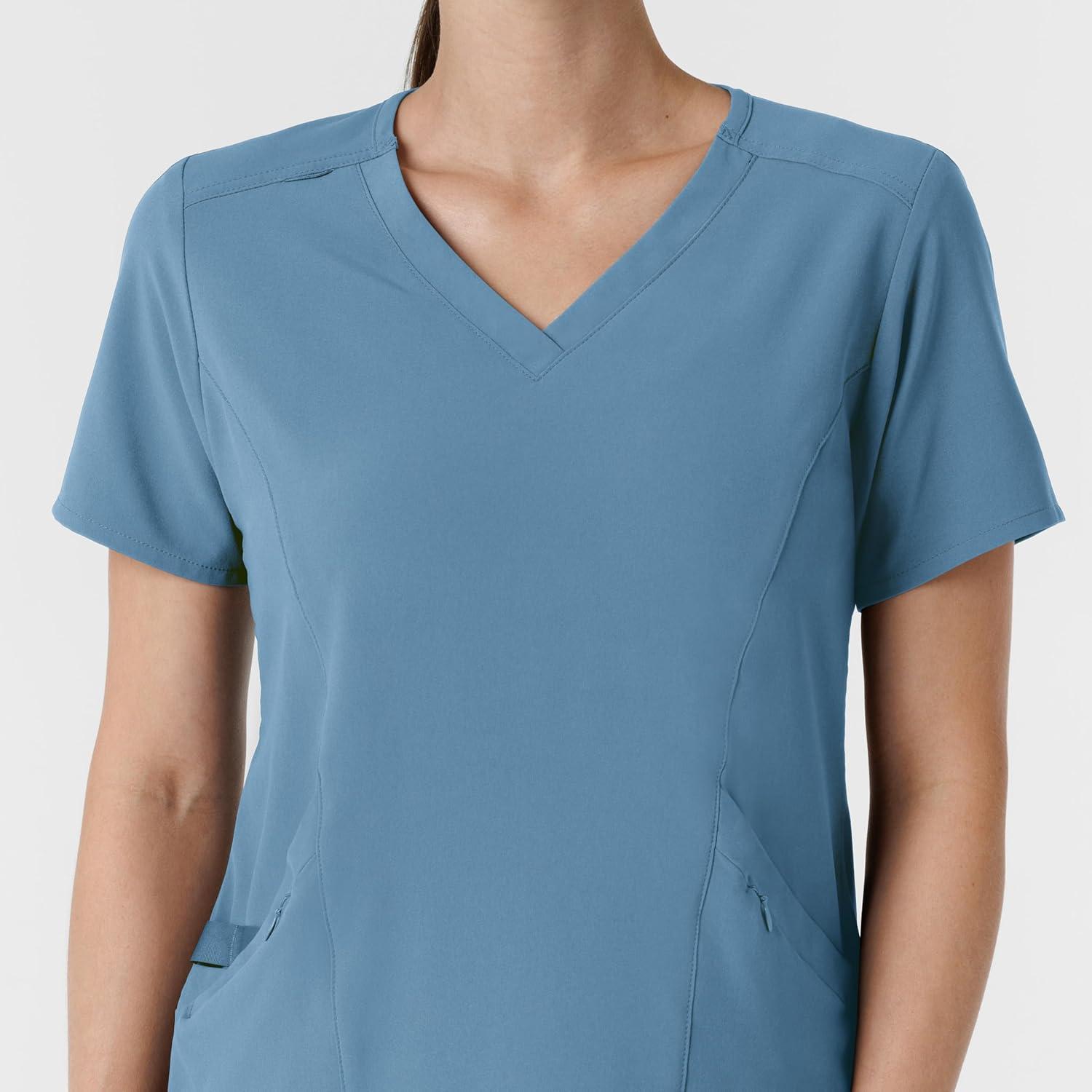 Wink Womens Scrub Top(Pacific Blue)