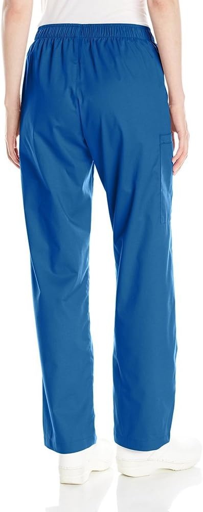 Wink WonderWORK Women’s Pull-On Cargo Scrub Pant, Royal, L
