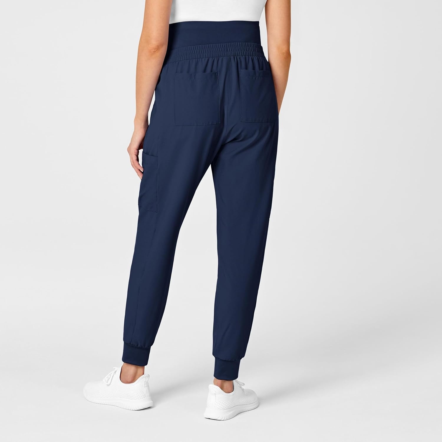 Wink Scrubs for Women, W123, Maternity Joggers Pants with 7 Pockets(Navy)