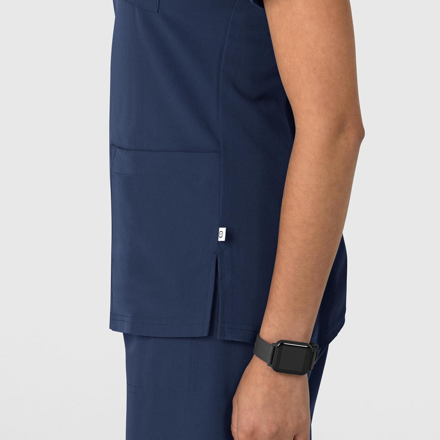 Wink Women’s Women’s Flex-n-Reach V-Neck Scrub Top(Navy)