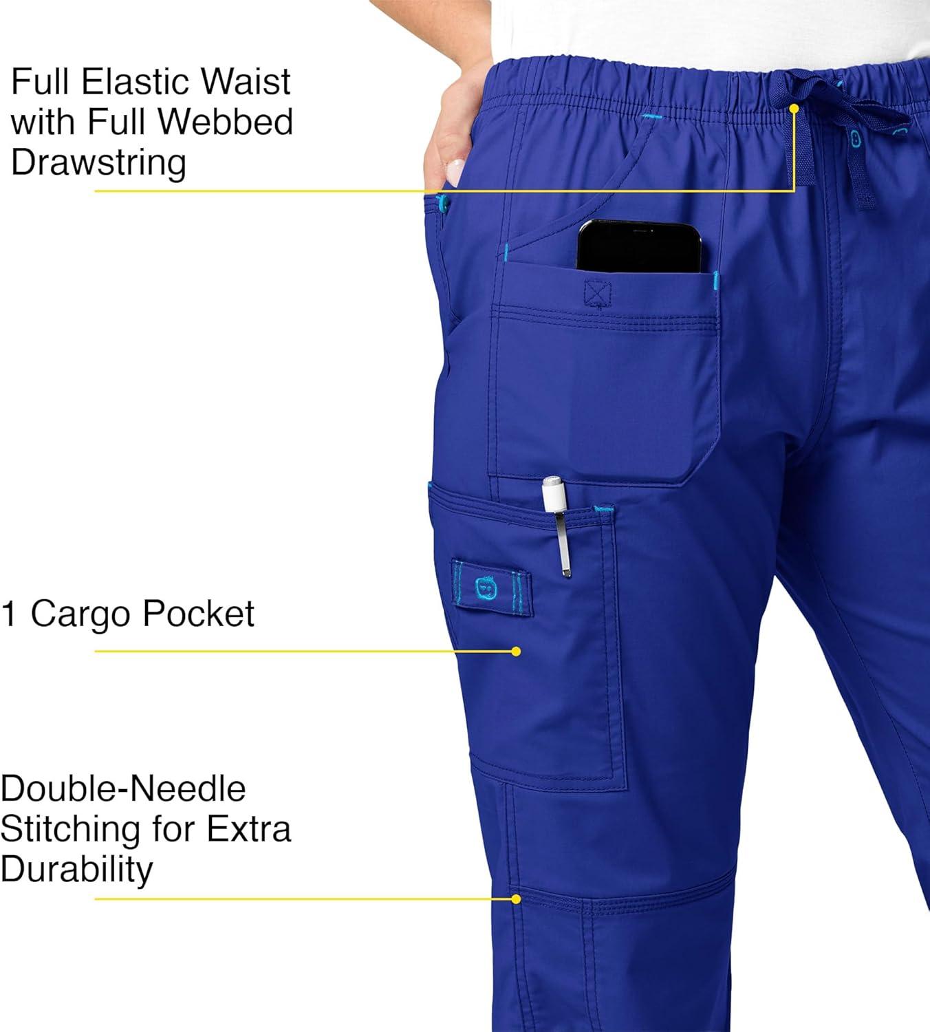 WonderWink Women’s Wonderflex Faith Scrub Pant(Galaxy Blue)