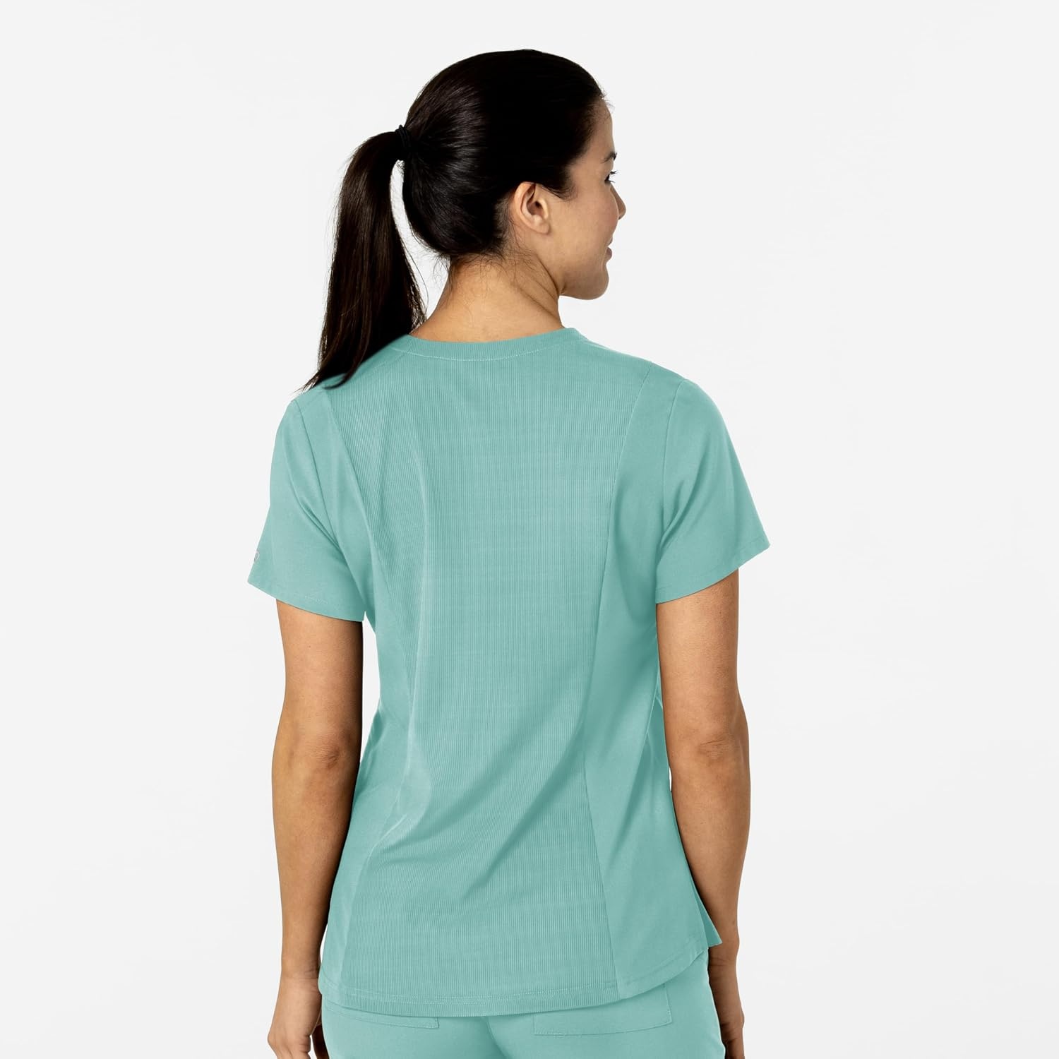 Wink Women’s Women’s Flex-n-Reach V-Neck Scrub Top(Turquoise)