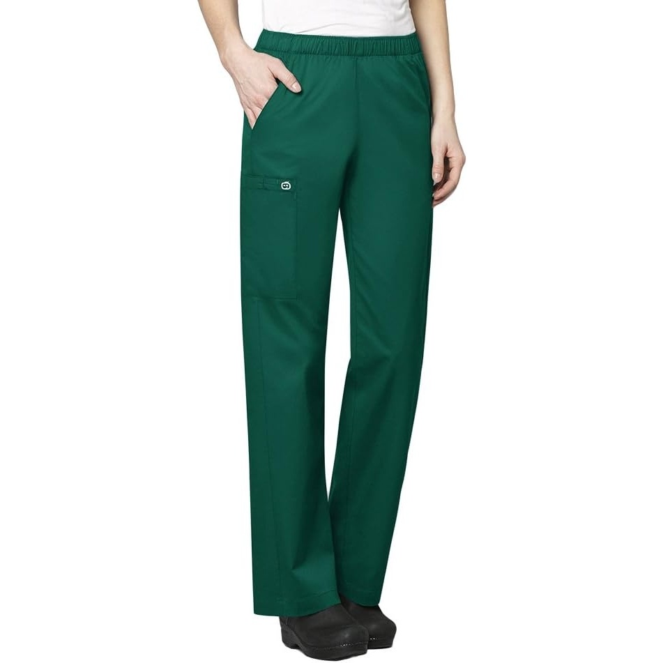 Wink WonderWORK Women’s Pull-On Cargo Scrub Pant, Hunter, 2XL PET