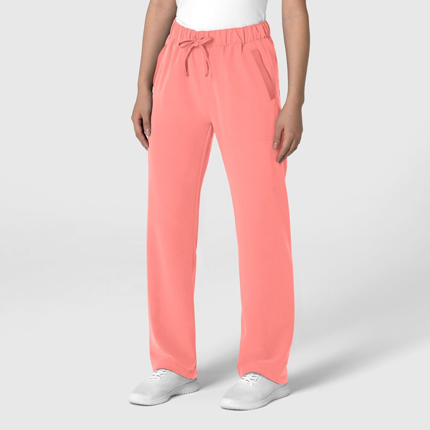 Wink Women’s Women’s Stovepipe High-Low Hem Scrub Pant(Paradise Pink)