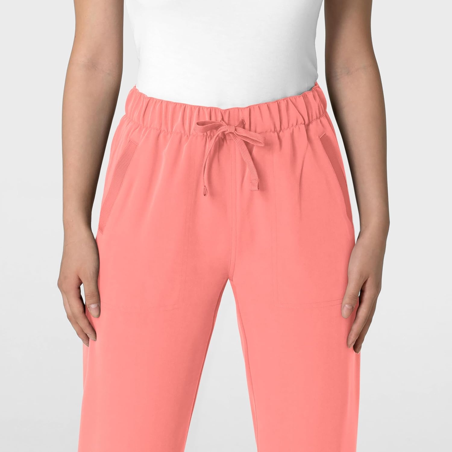 Wink Women’s Women’s Stovepipe High-Low Hem Scrub Pant(Paradise Pink)