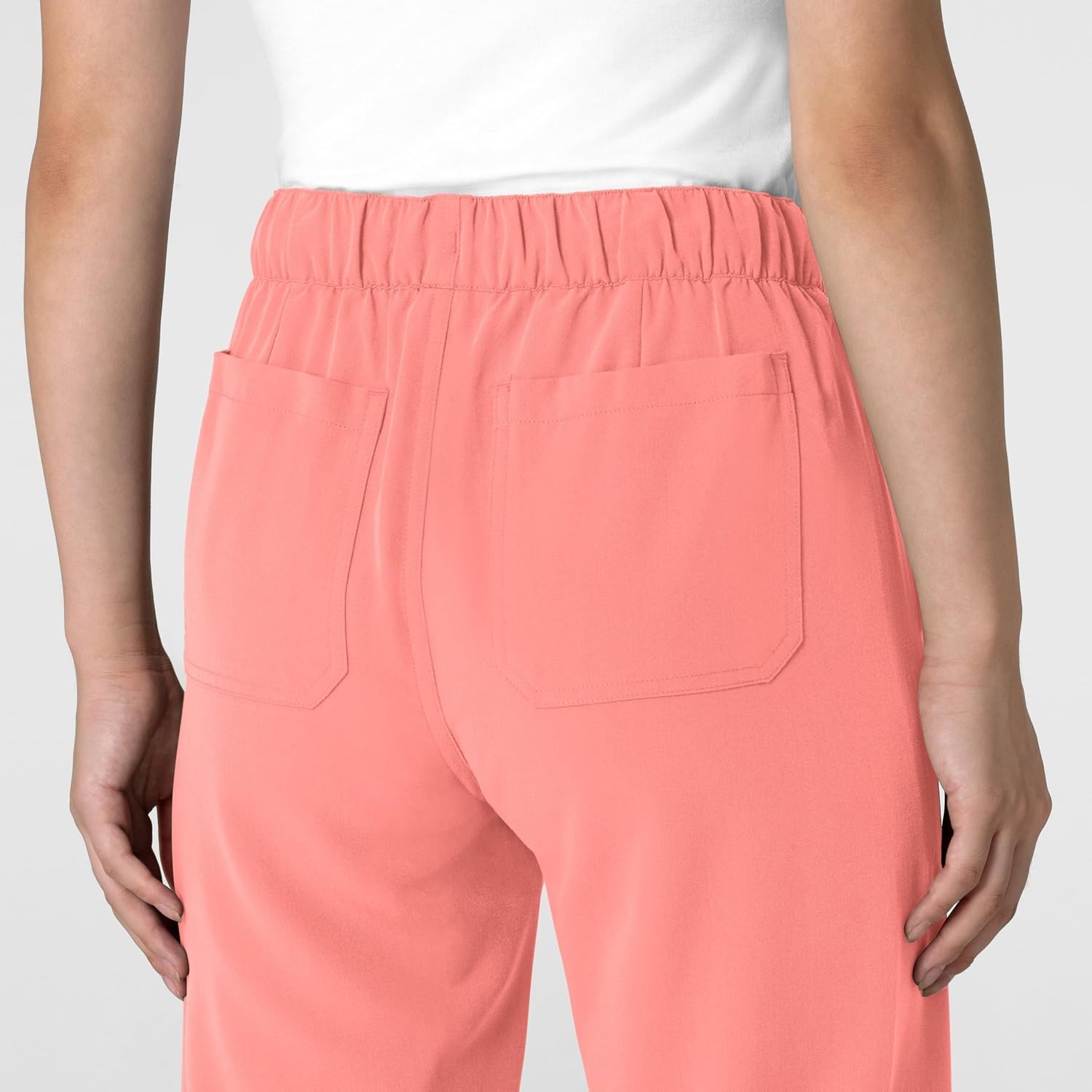 Wink Women’s Women’s Stovepipe High-Low Hem Scrub Pant(Paradise Pink)