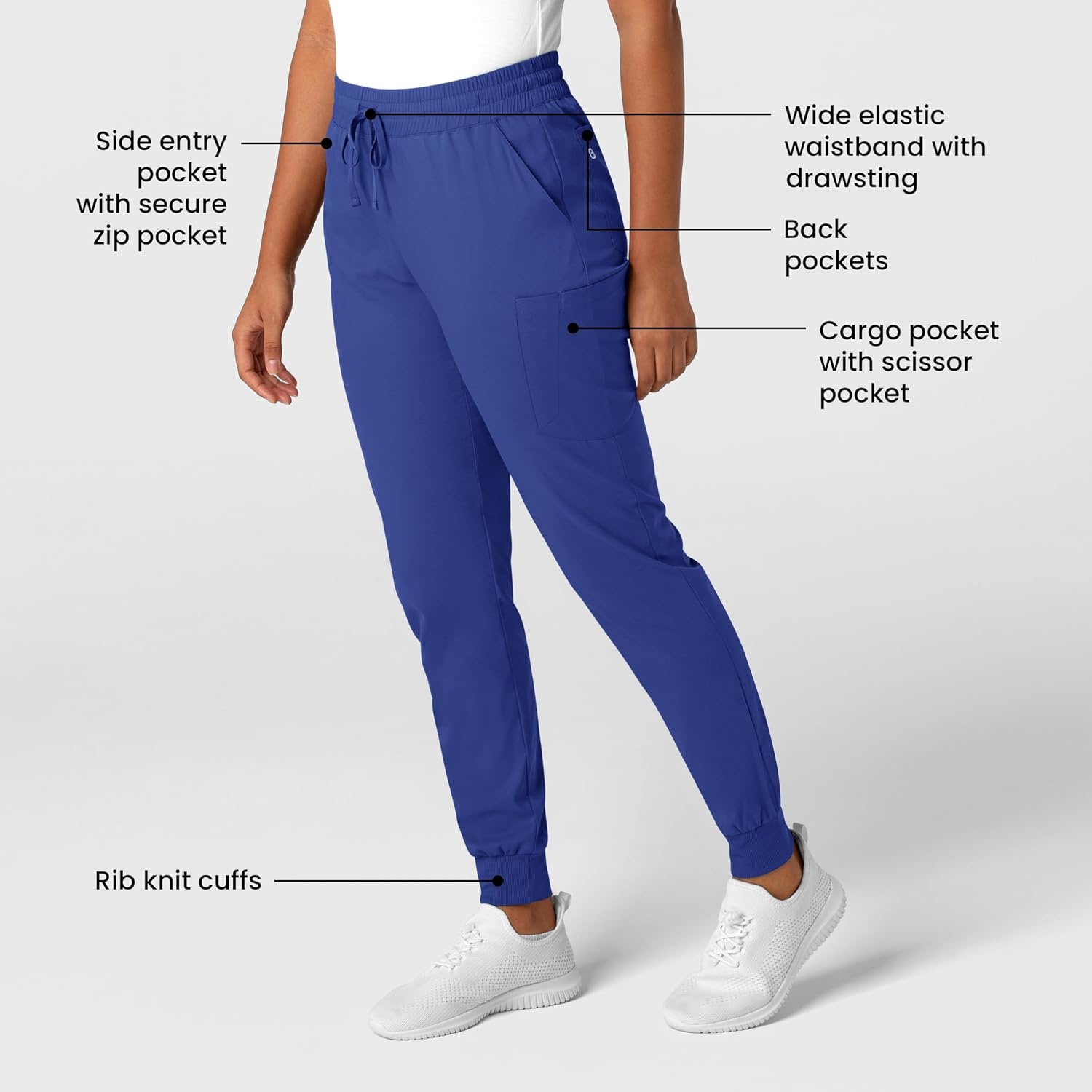 Wink Boundless Women’s Jogger Scrub Pant(Galaxy Blue)