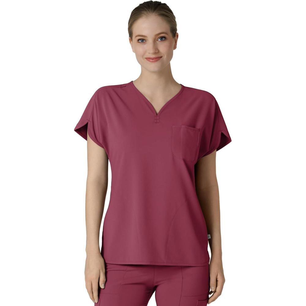 Wink Women’s Scrub Top(Carnation)