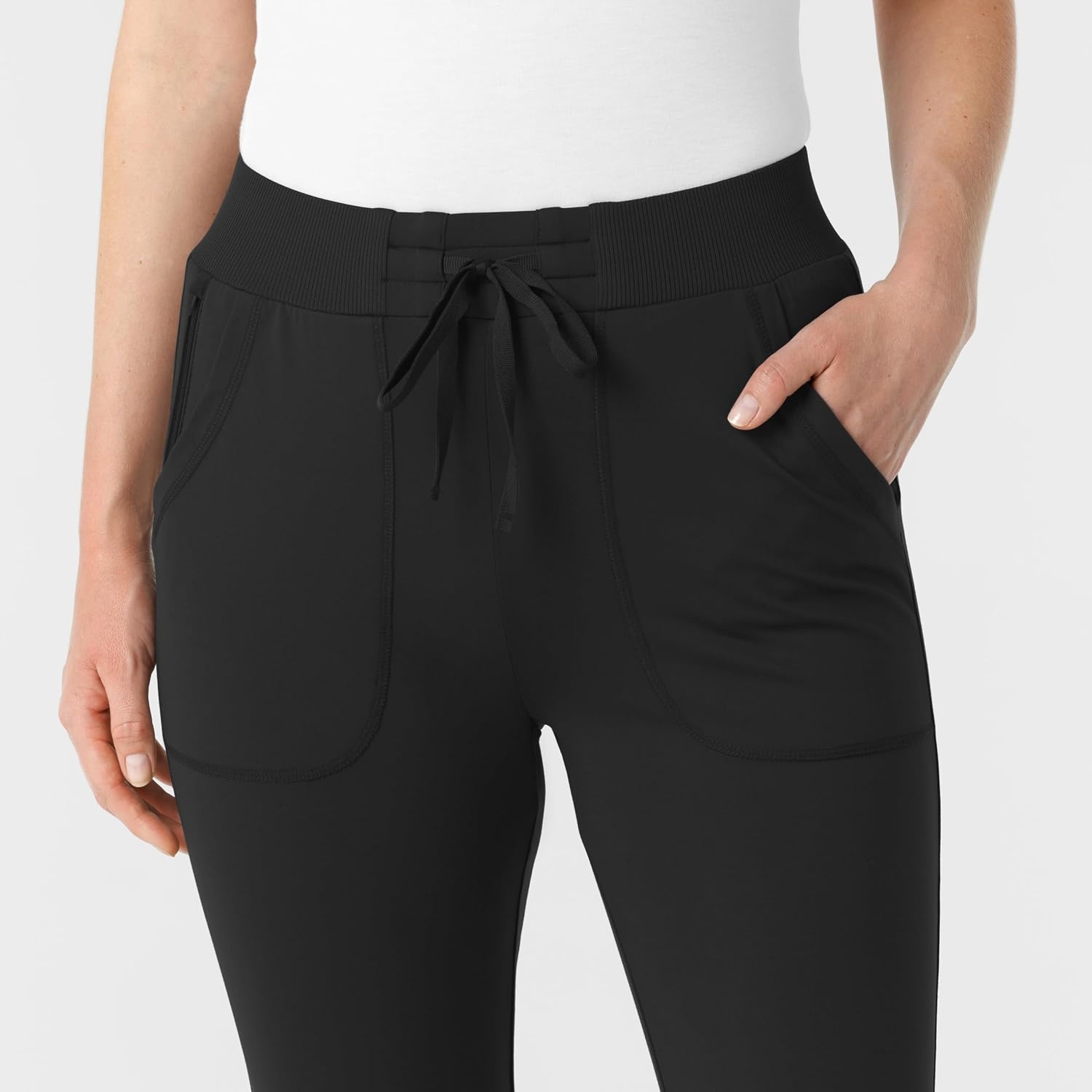 Wink Renew Women’s Track Scrub Pant(Black)